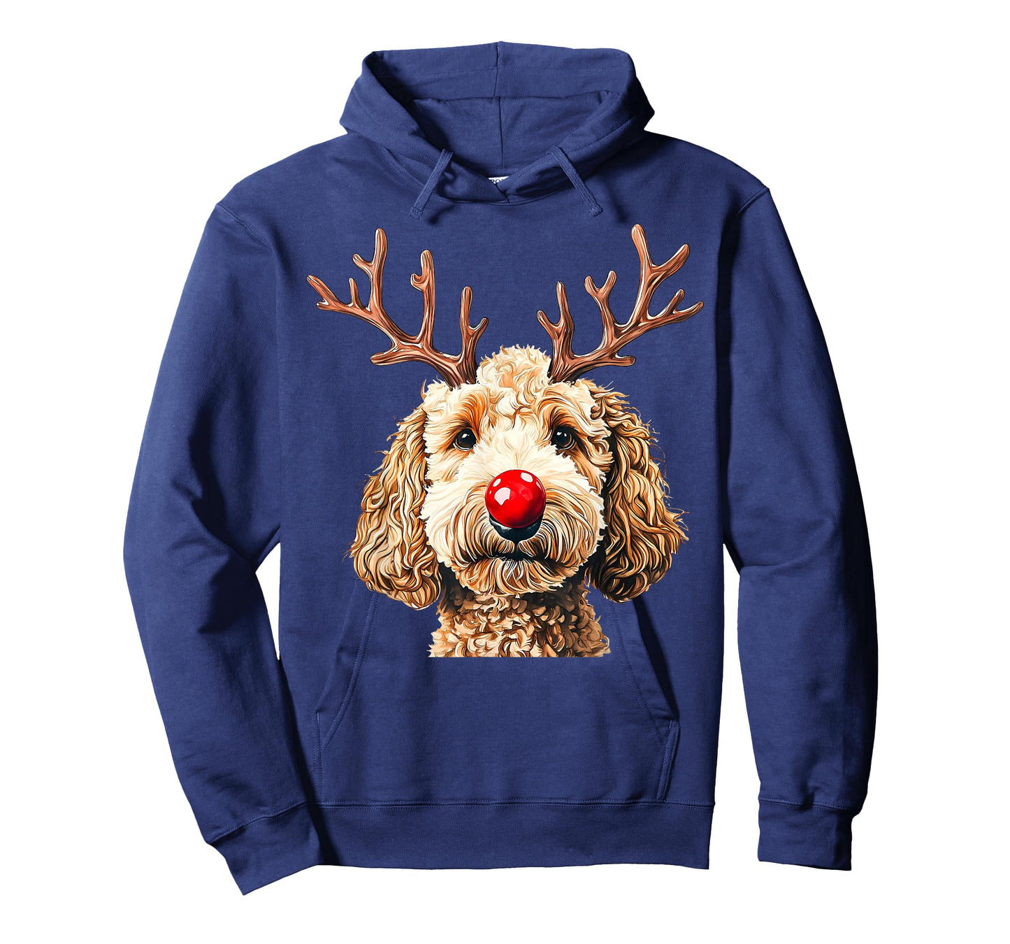 Cute Reindeer Santa Goldendoodle Christmas Xmas Holiday T-Shirt