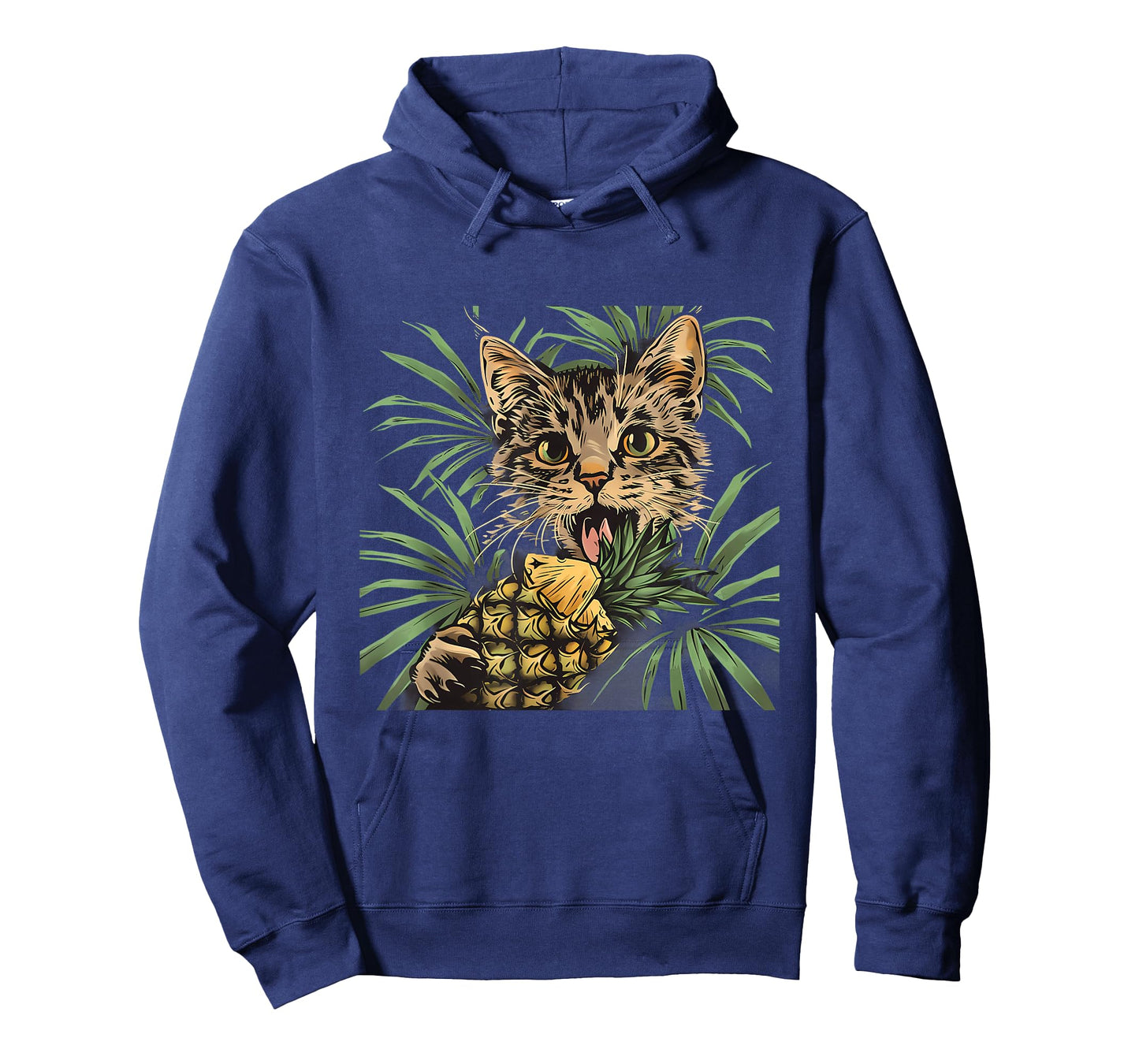 Pineapple Cat Artwork Cat Lover Drawing Pineapple Fruit T-Shirt