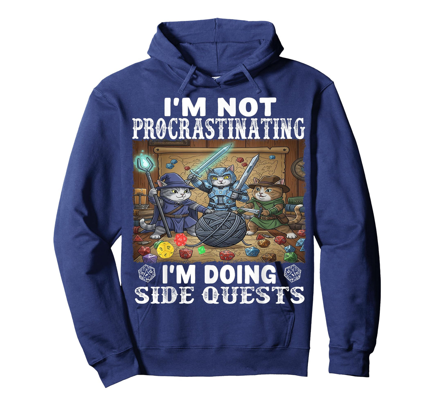 Cats I'm Not Procrastinating I'm Doing Side Quests Tabletop T-Shirt