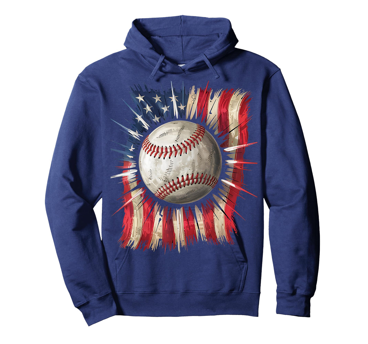 Patriotic Baseball Dripping Flag 4th of July Baseball Fans T-Shirt