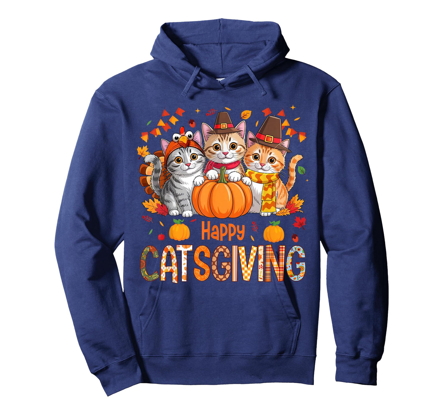Happy Catsgiving Thanksgiving Kitten Cat Lover Fall Autumn T-Shirt