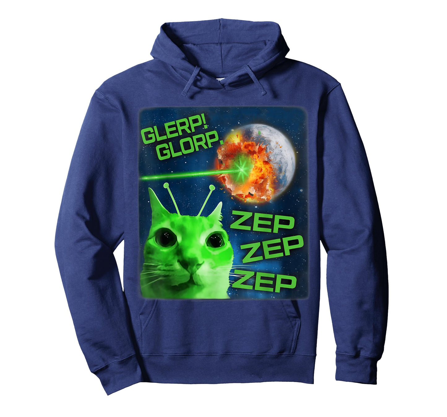 Gnarp Cat Silly Alien Cat Meme Brainrot Meme Funny Silly Cat T-Shirt