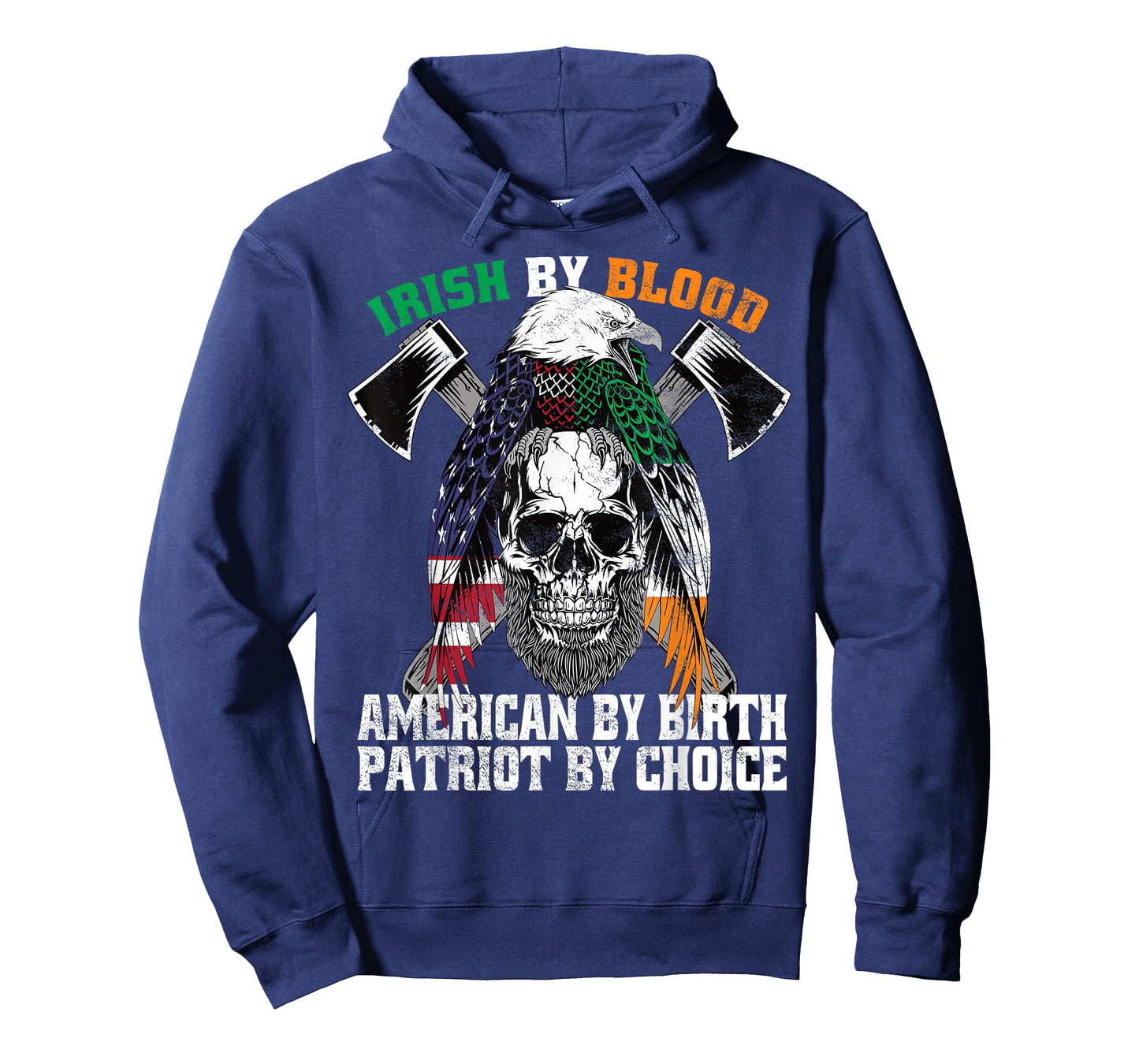 Irish by Blood American by Birth Patriot by Choice Eagle T-Shirt