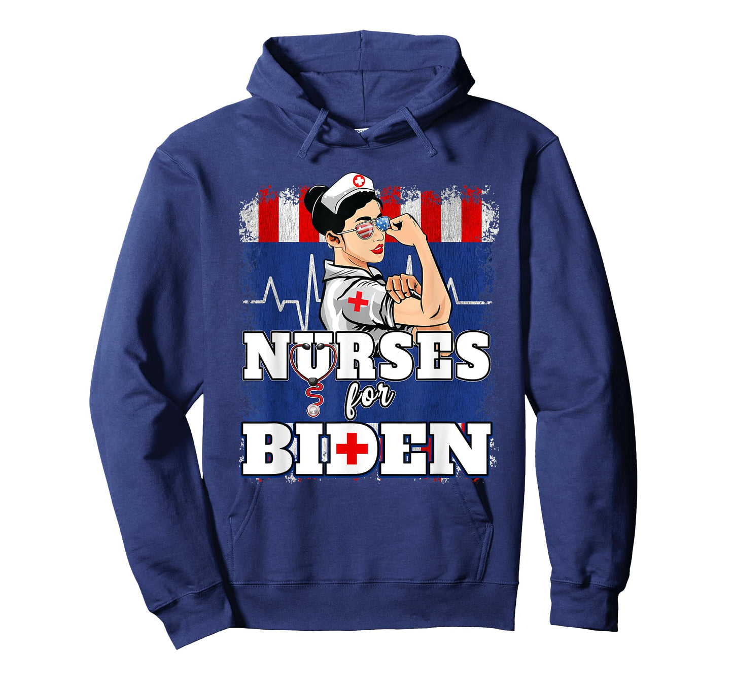 Nurses For Biden US Flag Vote Democrat Healthcare Nurses T-Shirt