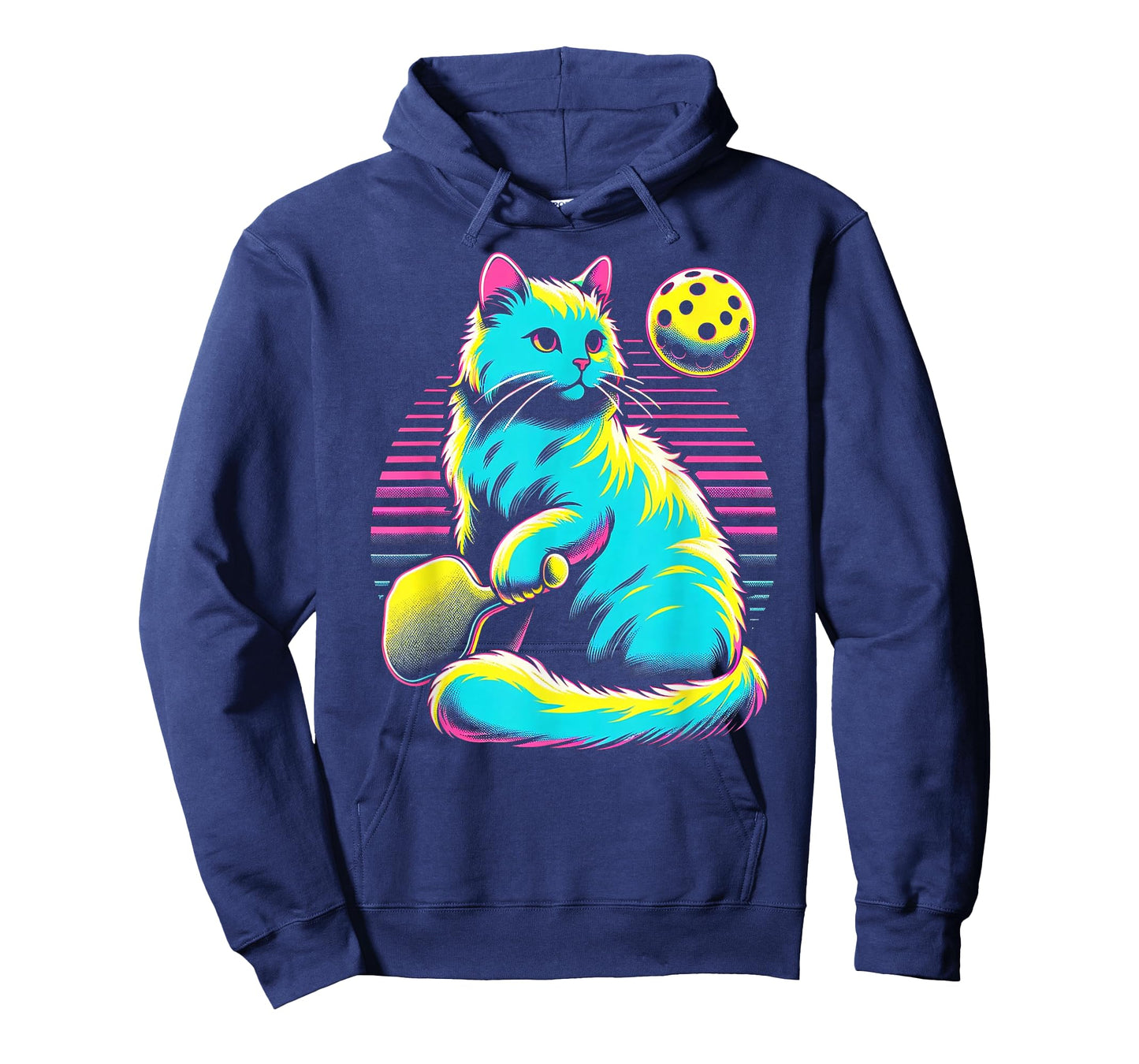 Retro Pickleball Cat Lover - Paddle Sport Feline Kitten T-Shirt
