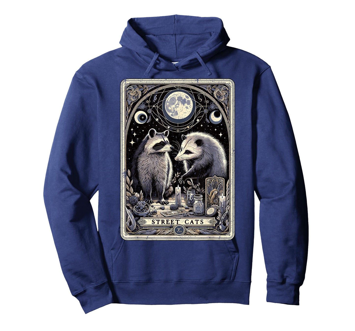 Raccoon Opossum Street Cats Tarot Card Witchcraft Possum T-Shirt