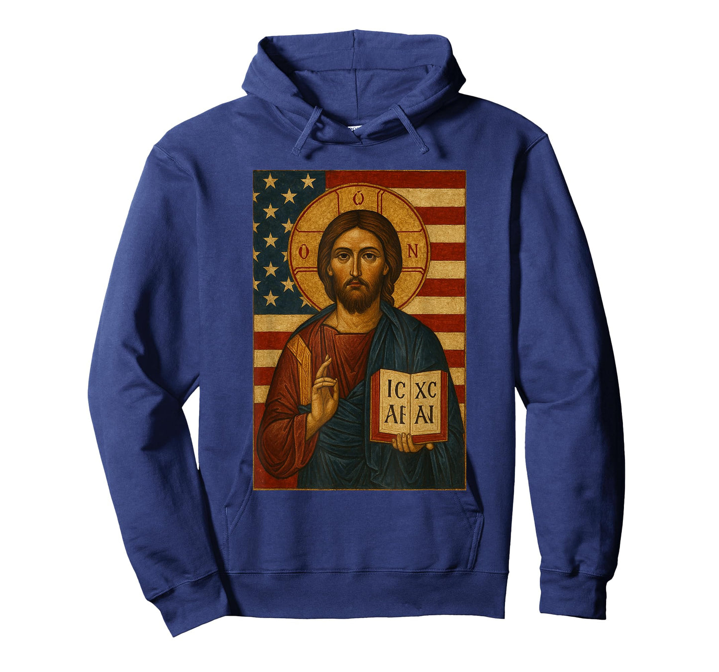 USA Loving Christian Jesus Christ Icon - Orthodox Catholic T-Shirt