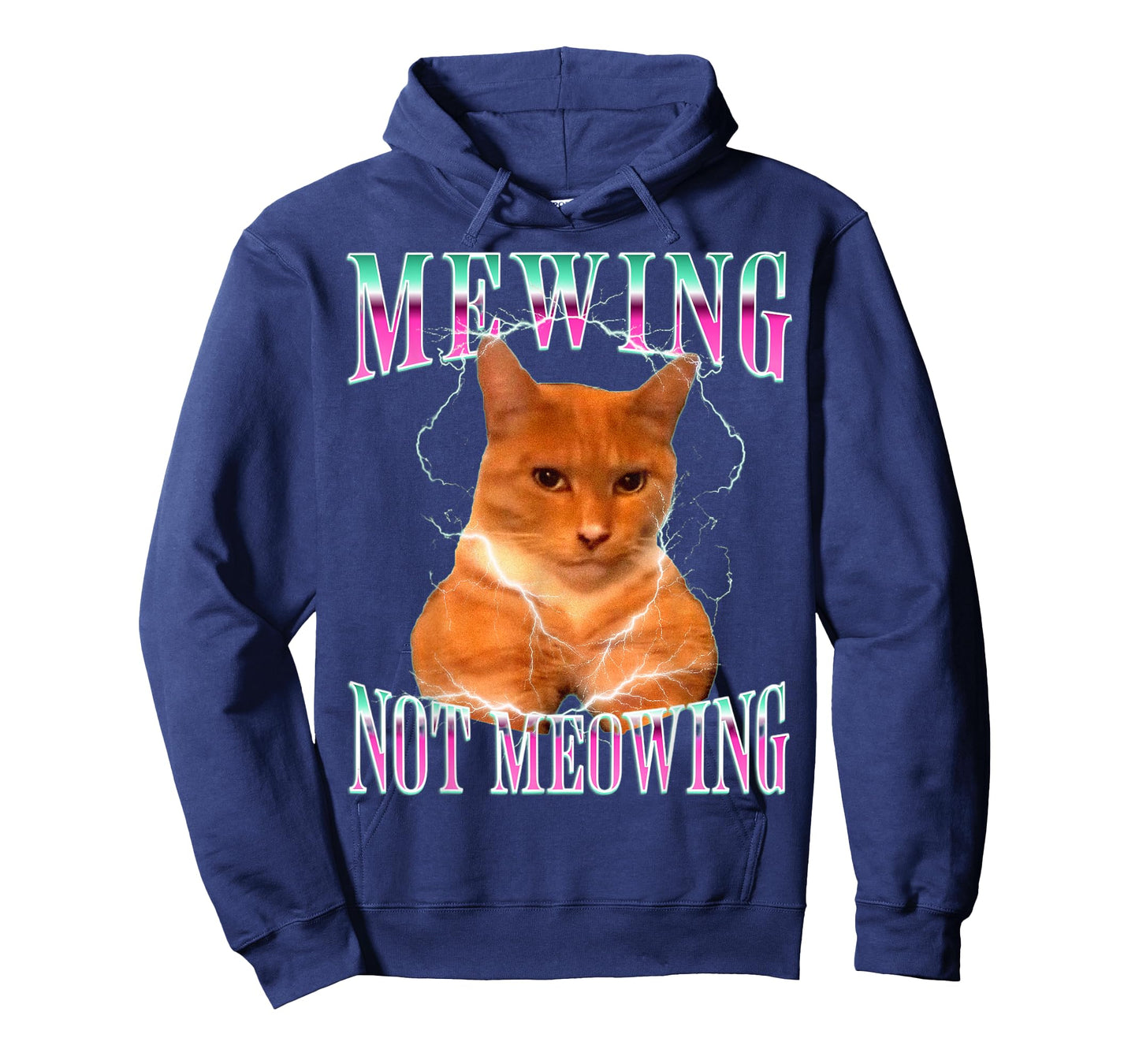 Cat Mewing Meme Mewing Not Meowing T-Shirt for Men Women