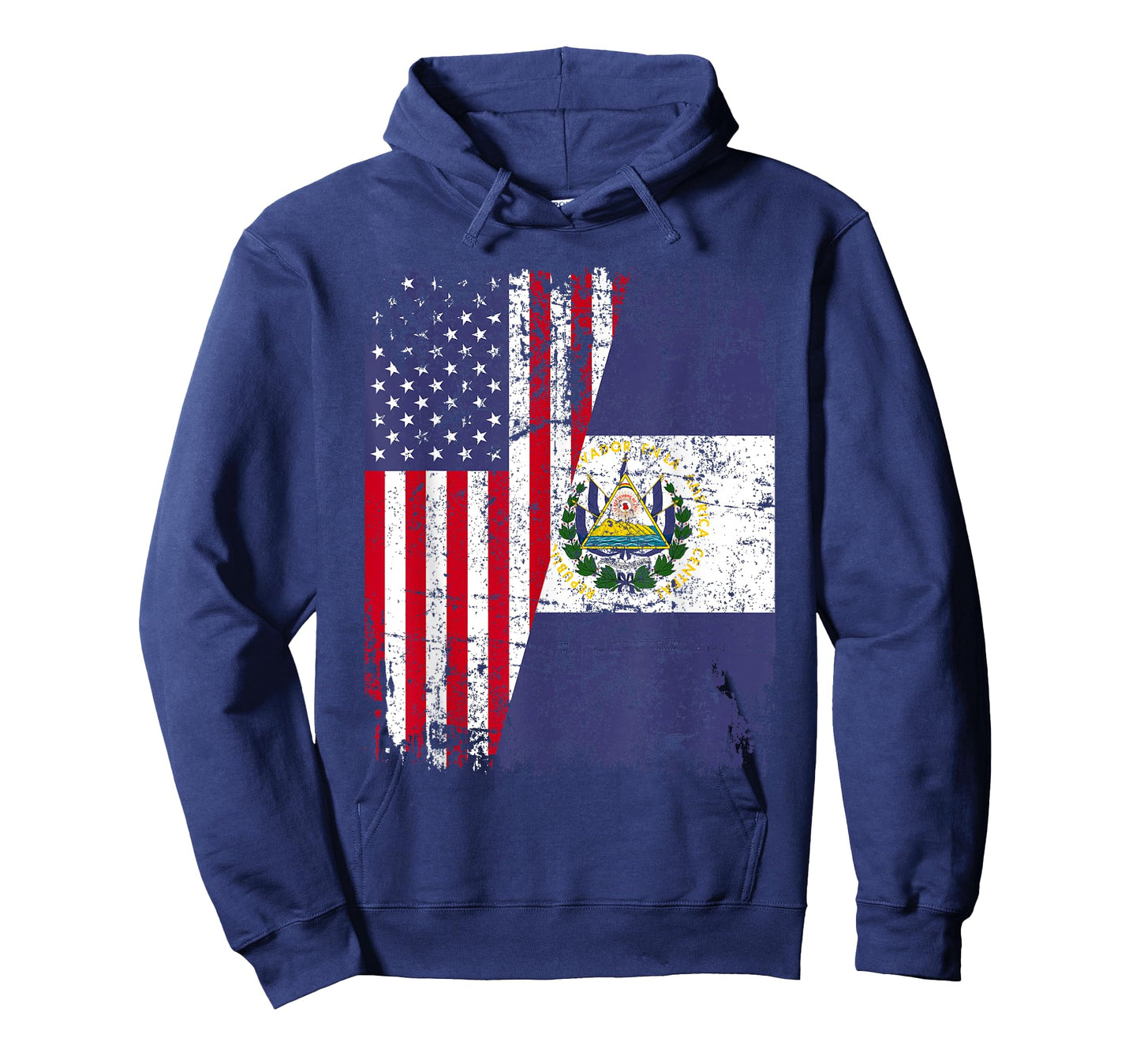 SALVADORAN ROOTS | Half American Flag | EL SALVADOR Women Kids Men T-Shirt