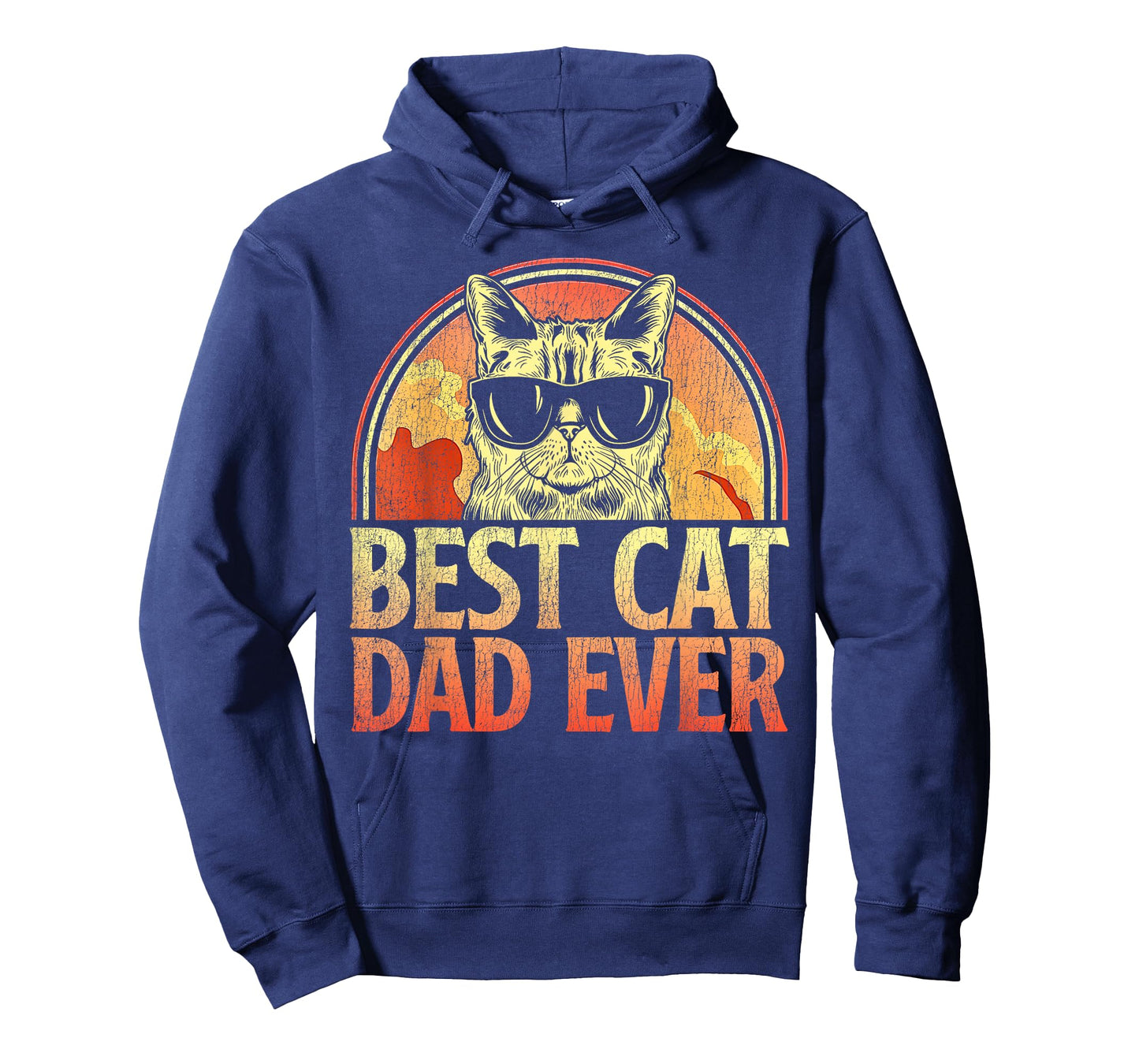 Mens Best Cat Dad Ever Funny Cat Dad Shirt Father's Day Cat Daddy T-Shirt
