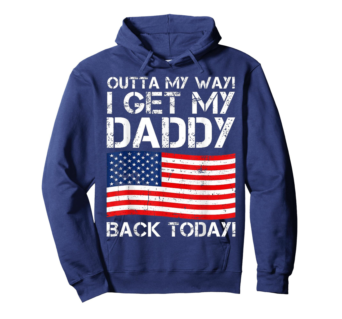 Cool I Get My Daddy Back Today | Funny Military Child T-Shirt