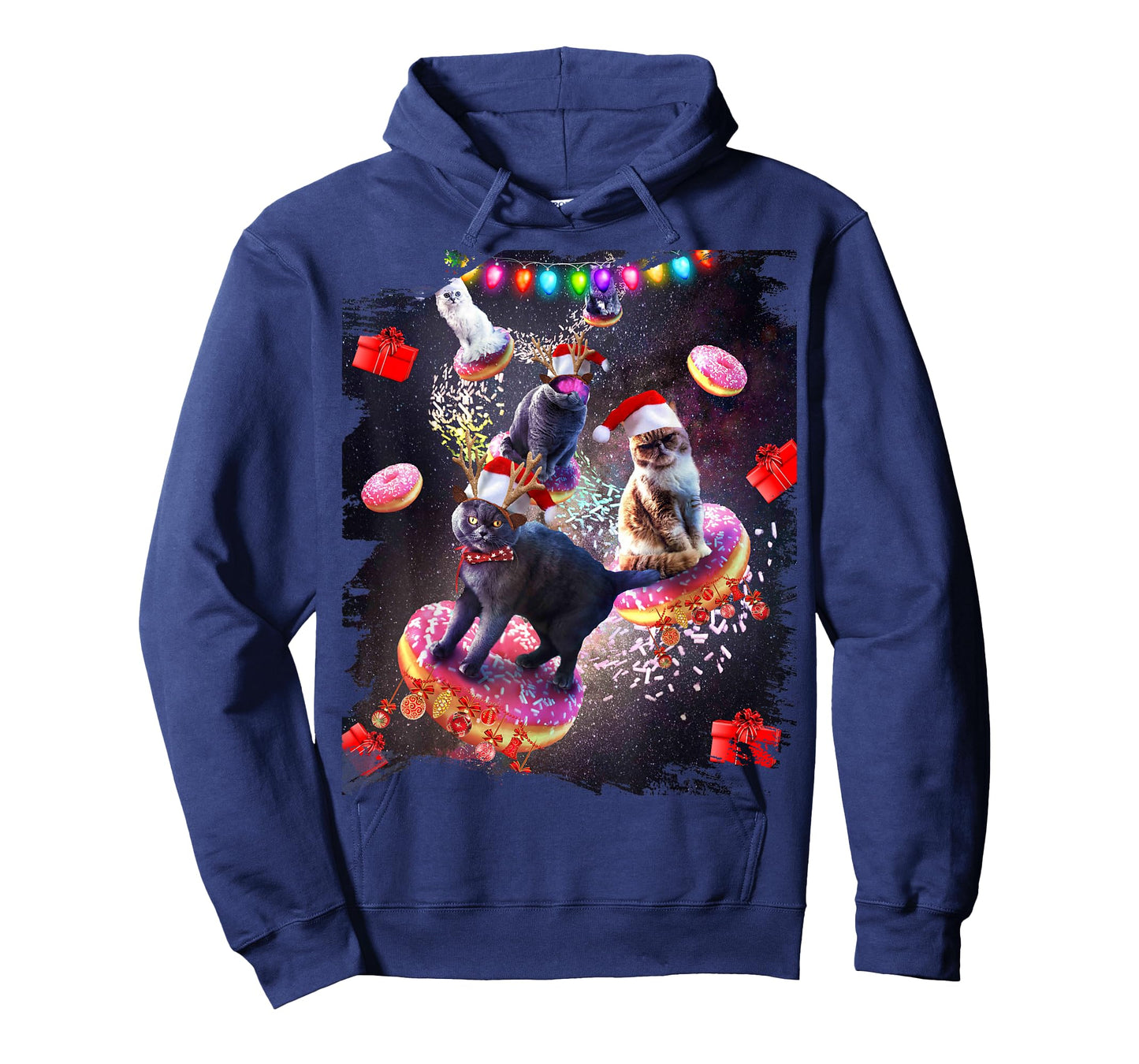 Space Donut Cat, Christmas Cats, Funny T-Shirt