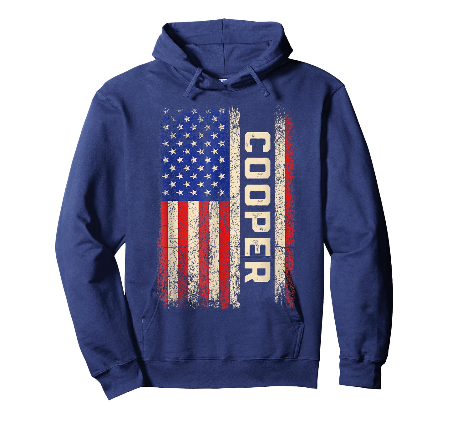 Cooper Last Name Shirt Cooper Name American Flag T-Shirt