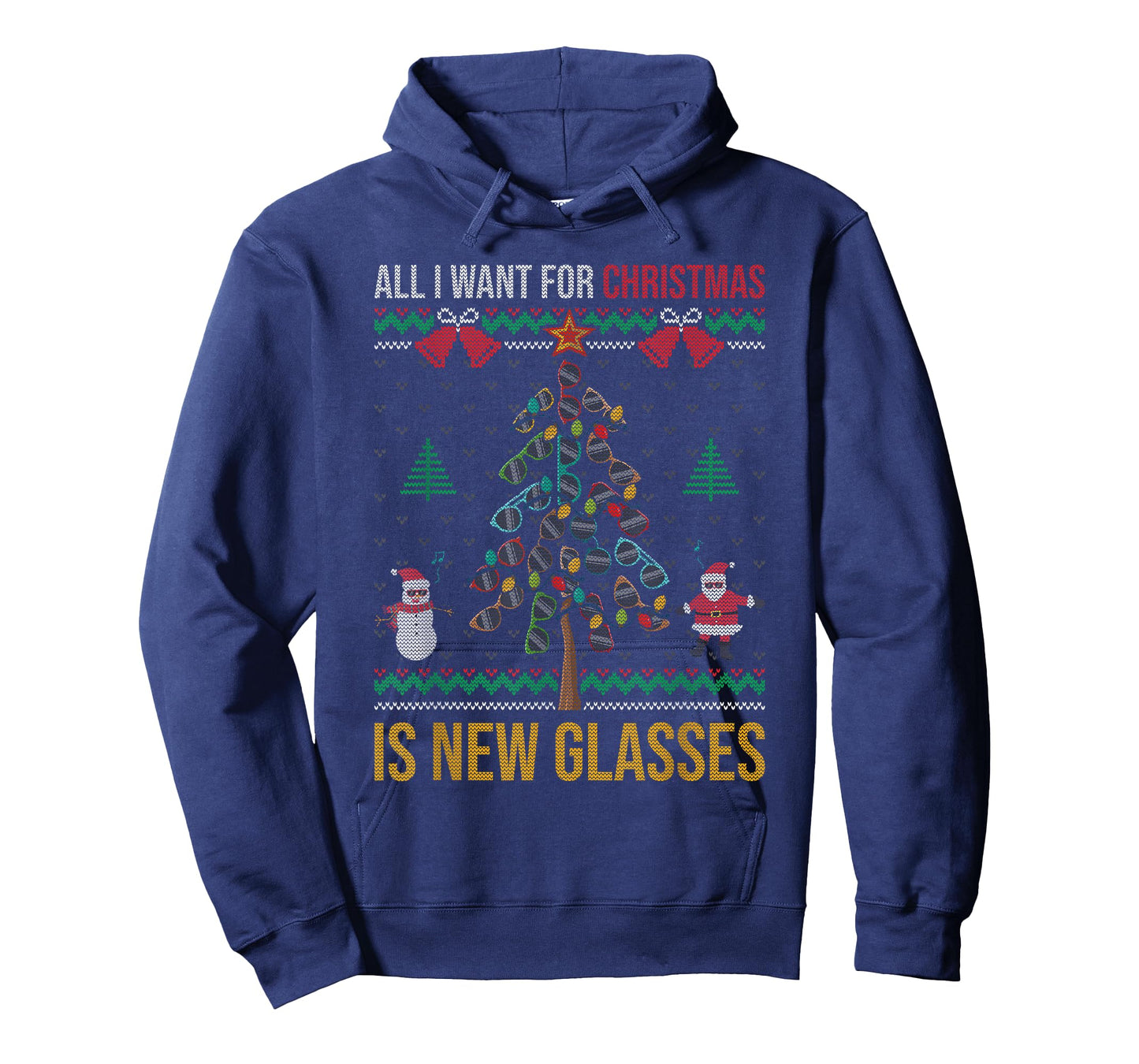 All I Want For Christmas Is New Glasses Optometrist Optician T-Shirt