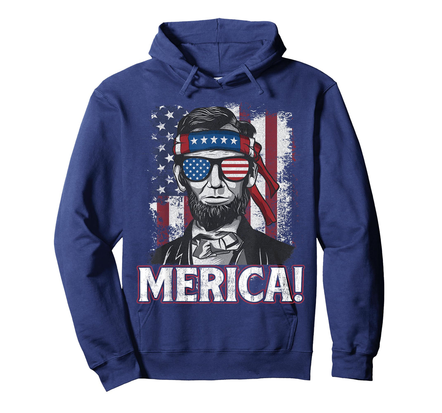 Abraham Lincoln Merica - USA American Flag 4th of July T-Shirt