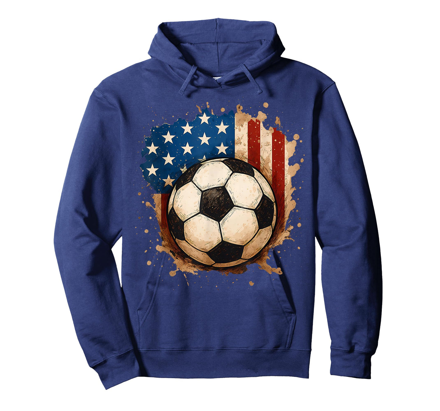 4th of July Patriotic Soccer USA American Flag Boys Mens T-Shirt