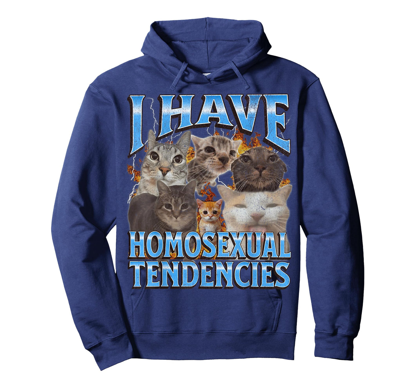 I Have Homosexual Tendencies Funny Cat Meme Bootleg Graphic T-Shirt