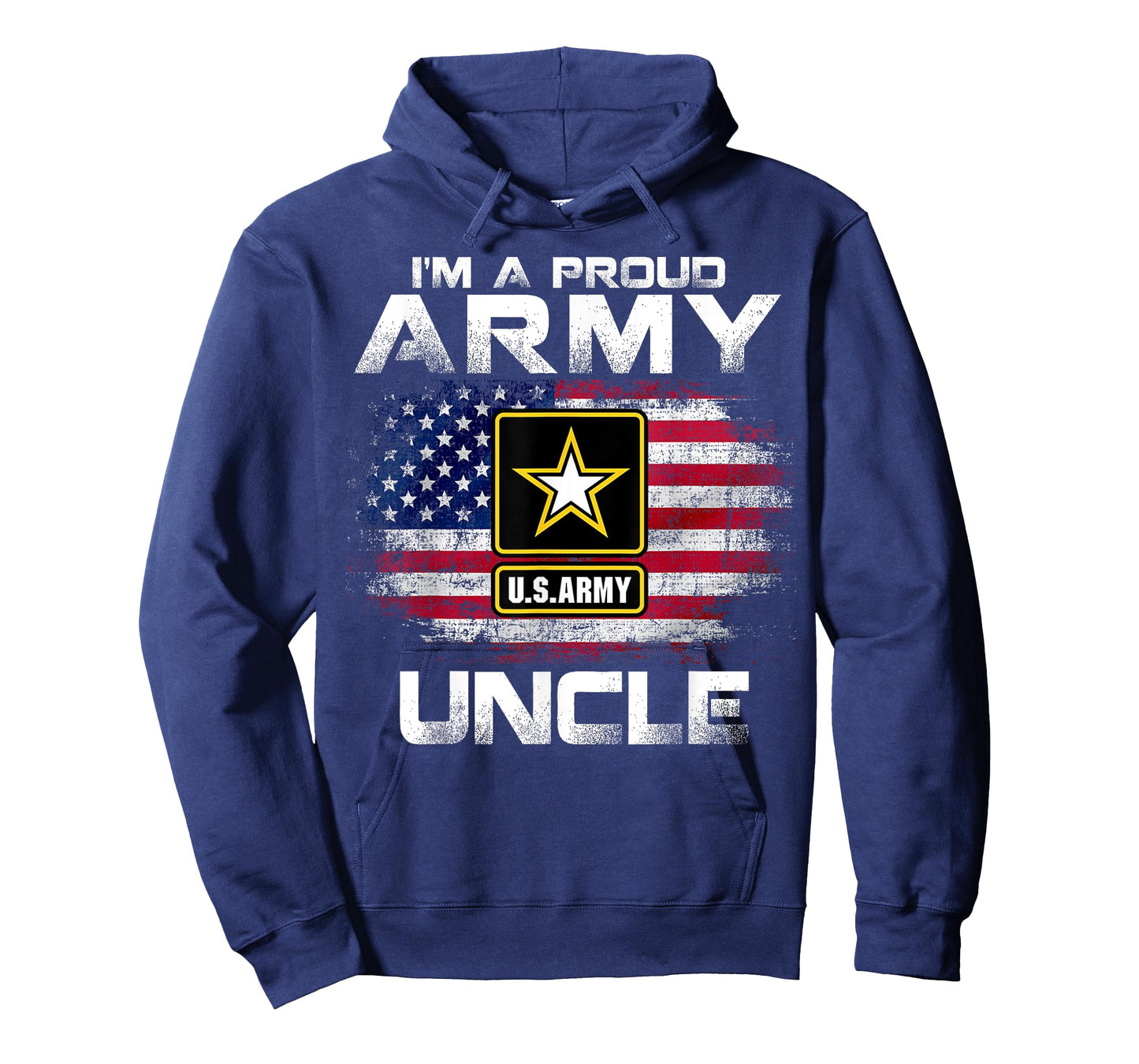 I'm A Proud Army Uncle With American Flag For Veteran Gift T-Shirt