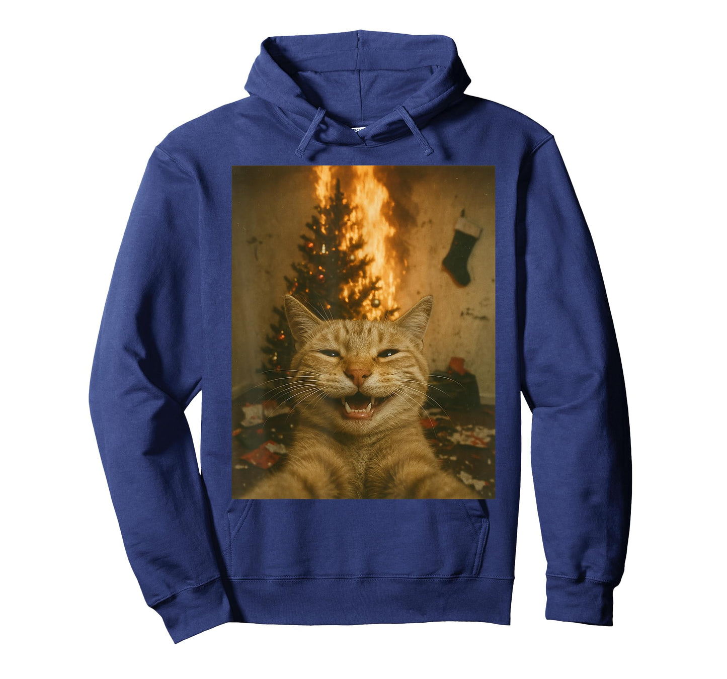 Christmas Cat Selfie Festive Ginger Cat T-Shirt