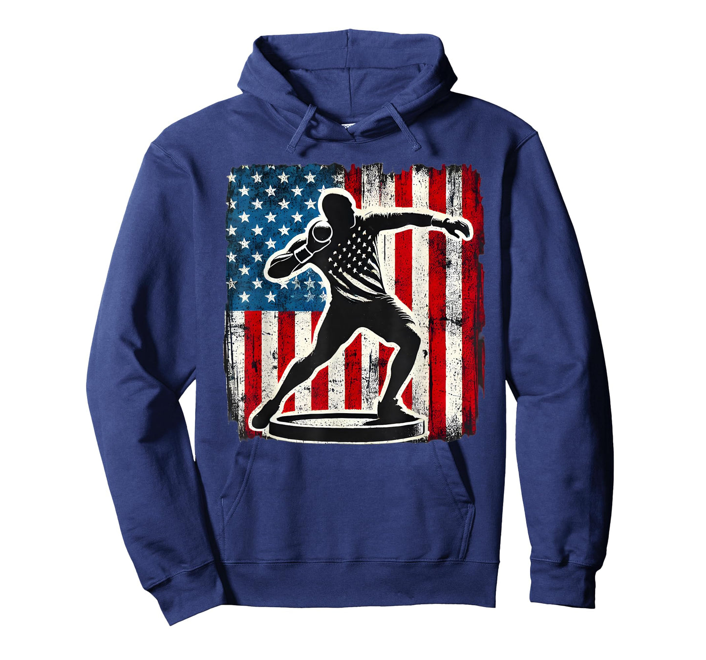 Shot Put Men Women Track And Field american flag T-Shirt