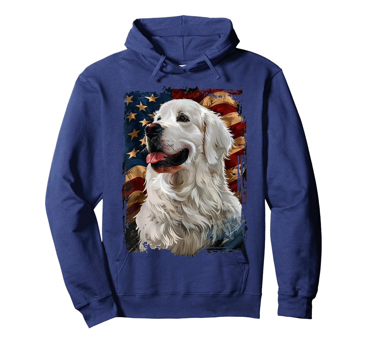 Great Pyrenees American Flag T-Shirt