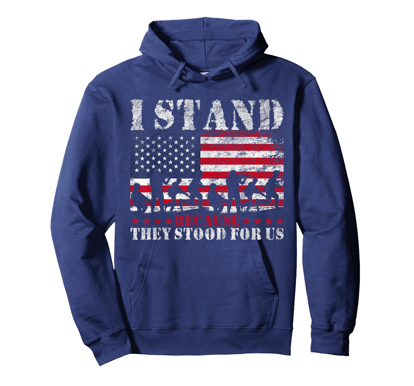Stand Because They Stood For Us USA Flag American T-Shirt
