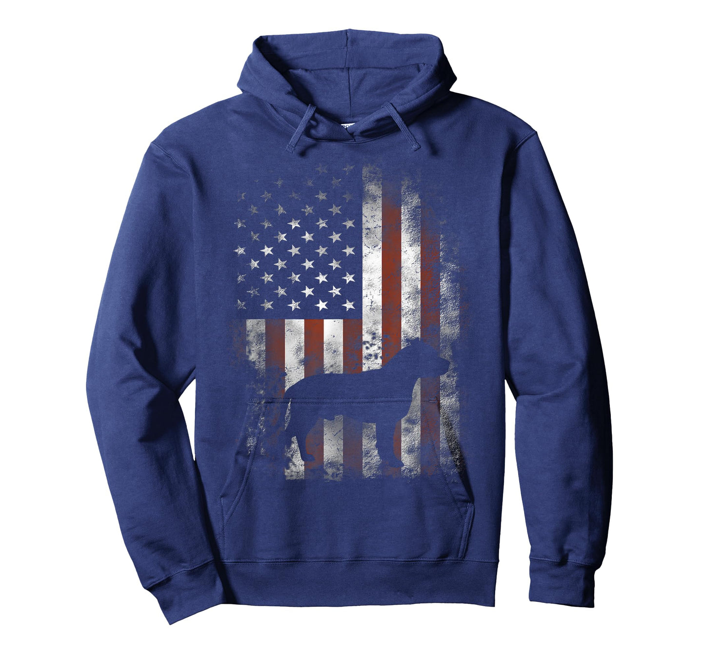 American Pitbull Terrier T-Shirt American Flag Patriotic T-Shirt