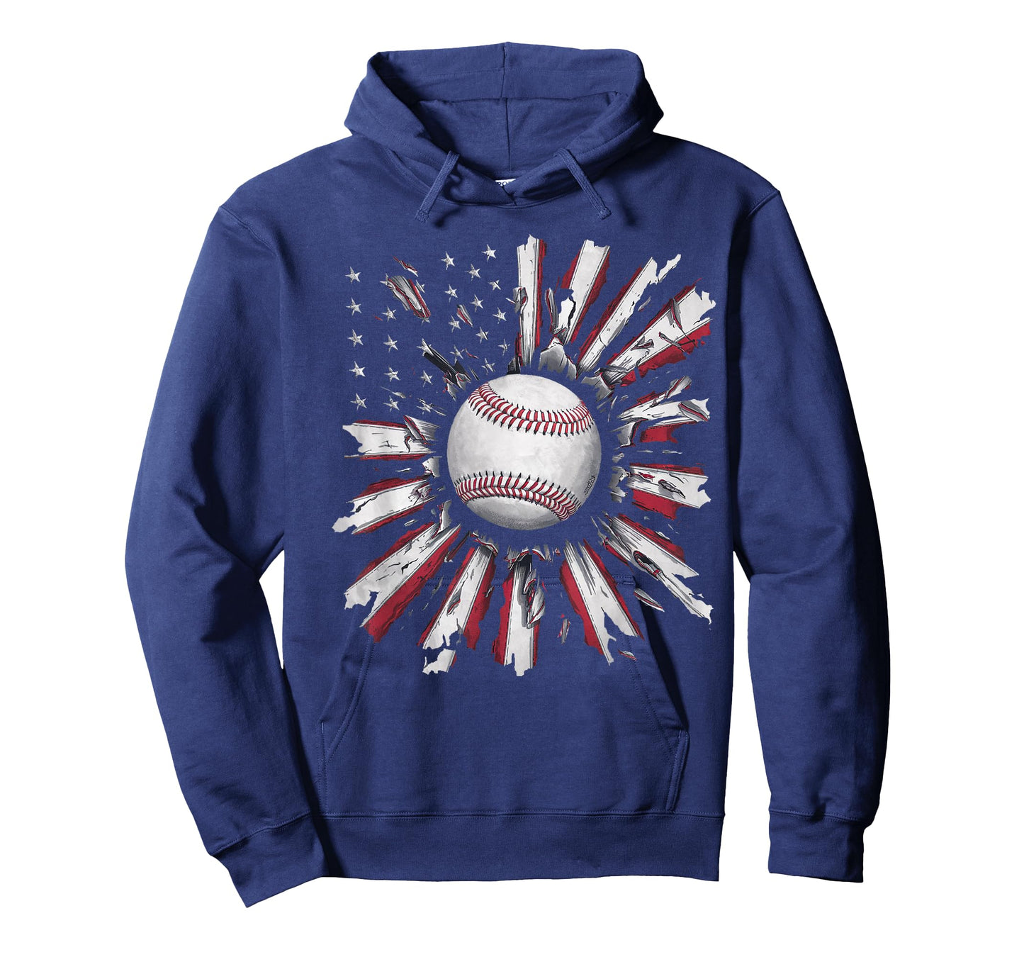 American Flag Baseball Player Bat Fan Catcher Pitcher USA T-Shirt