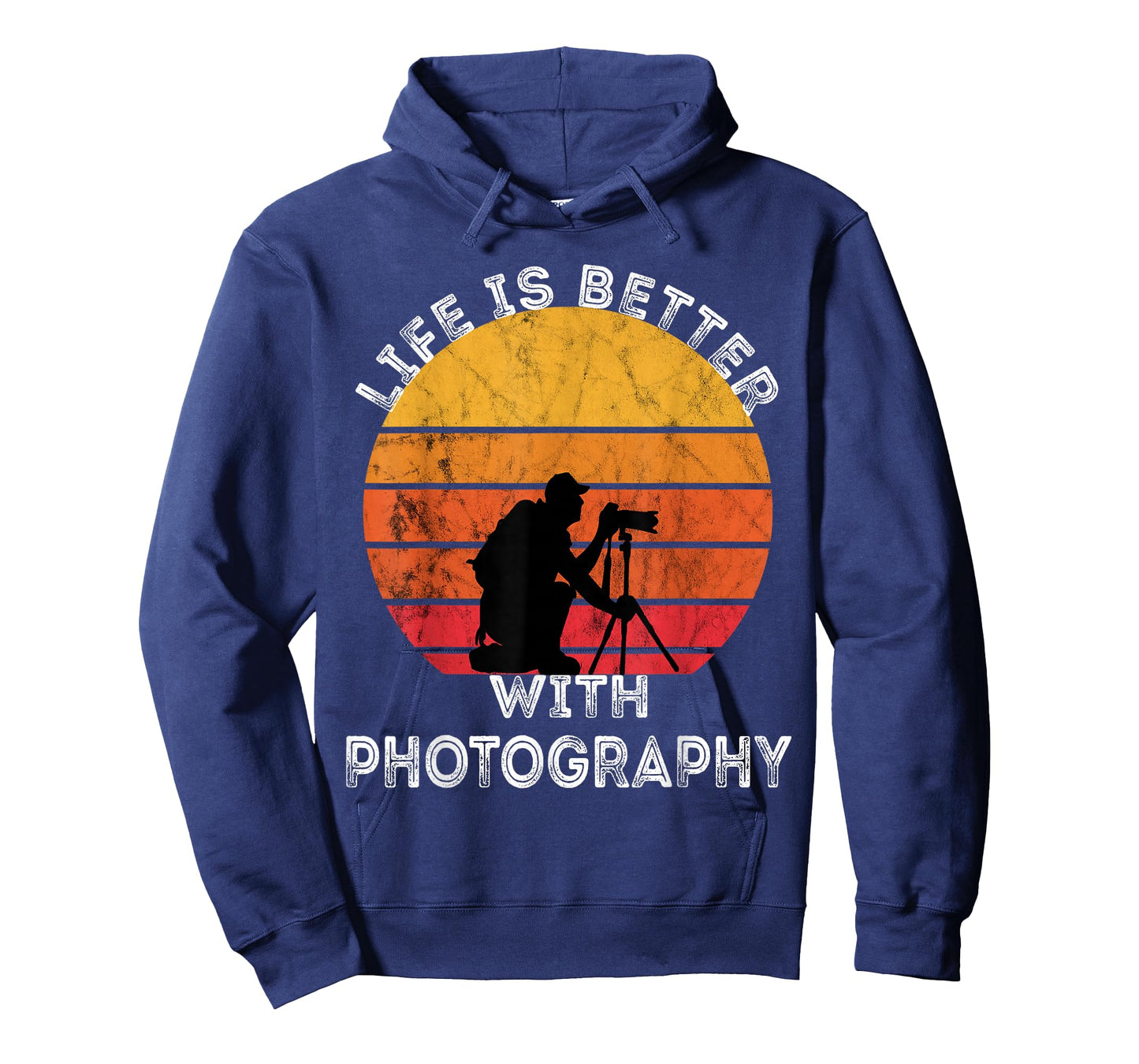 Photographer Camera Lover Retro Vintage Sunset Photography T-Shirt