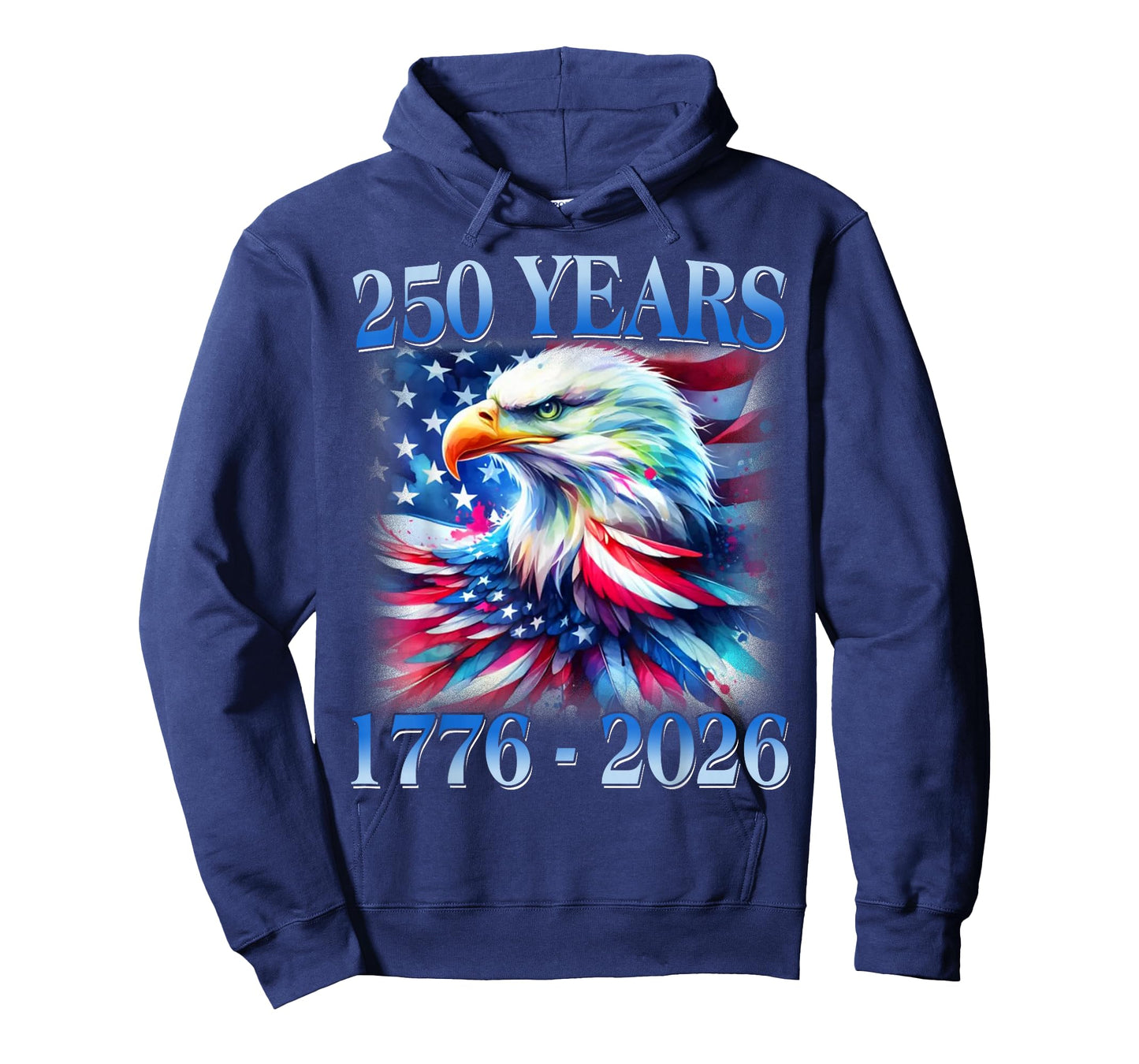 Eagle and Flag 250 Years 1776 2026 250th Birthday Party Gift T-Shirt
