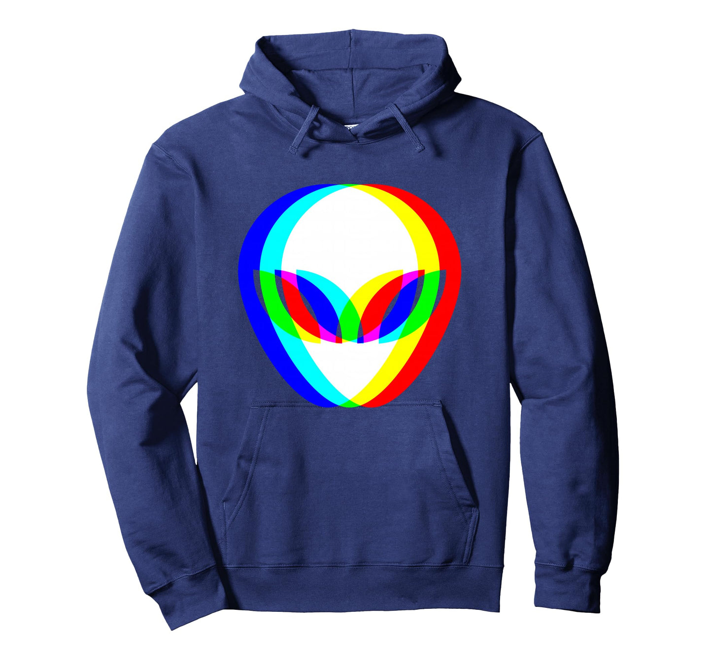 Alien Head Trippy Vaporwave Techno Rave EDM Music Festival Long Sleeve T-Shirt