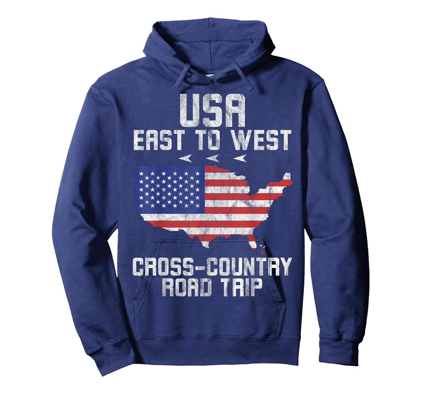 America Flag USA Road Trip Cross-Country Travel Vintage T-Shirt