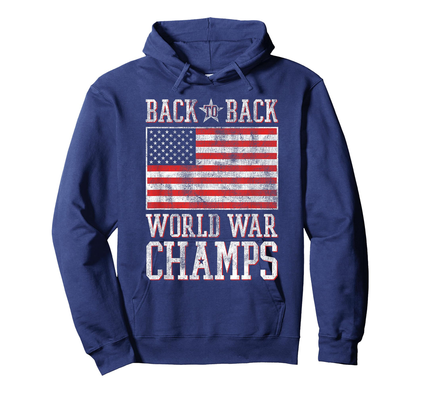 Trendy Back to Back World War Champs American Flag T-Shirt