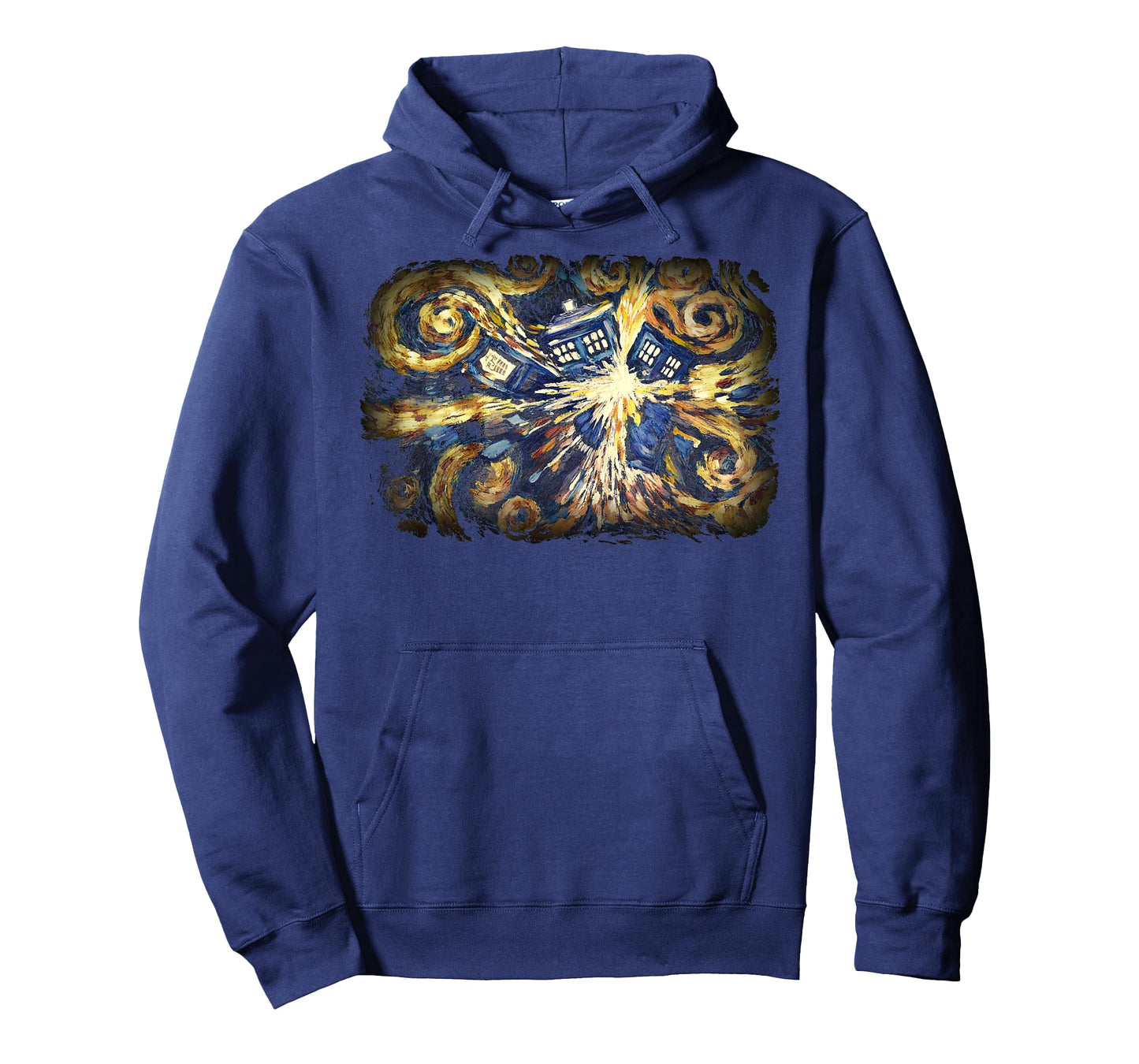 Art Tardis Van Gogh Time Travel Sci-Fi Fan T-Shirt