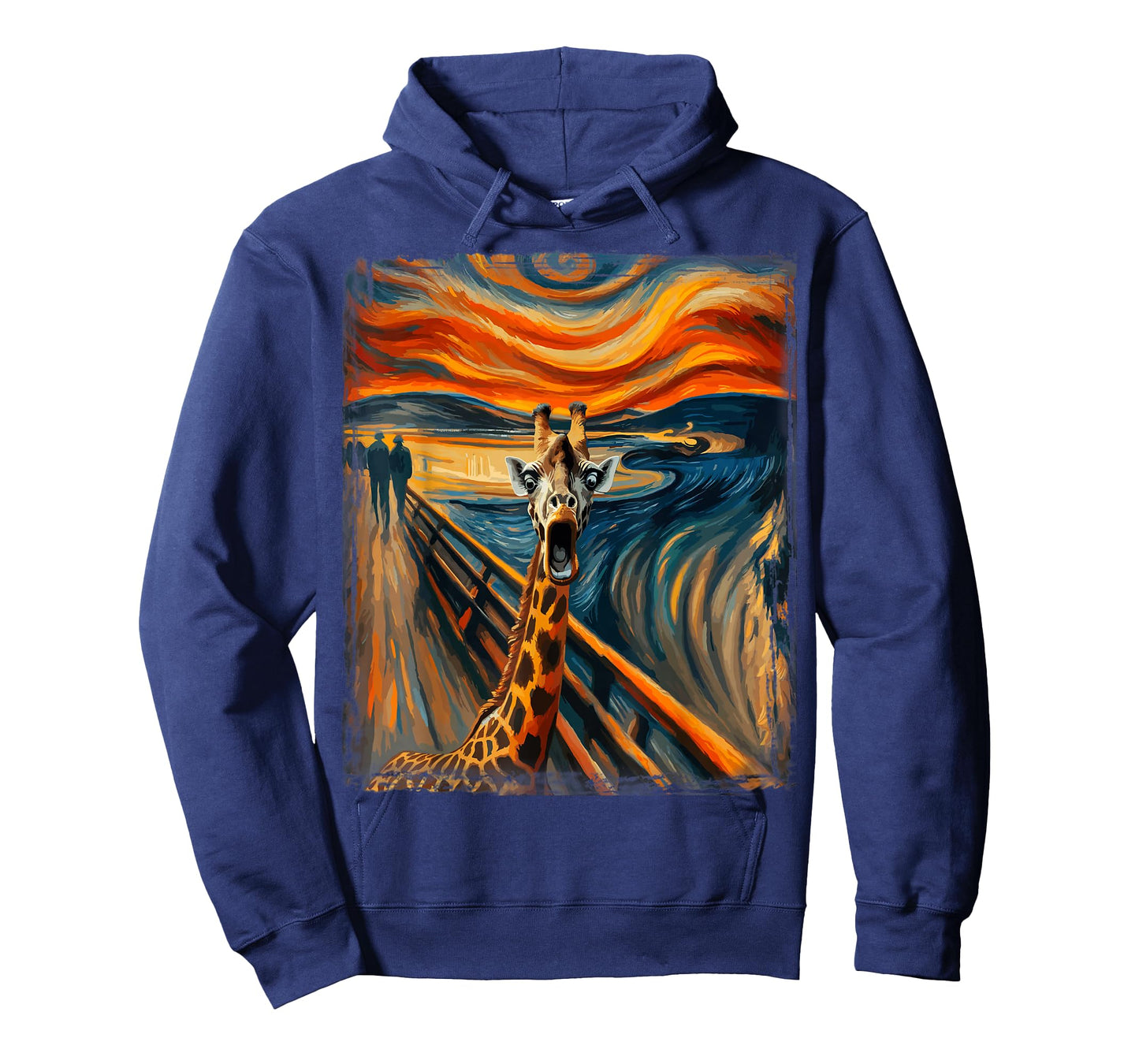 Artist Scream Parody Funny Animal Painting Art Humor Giraffe T-Shirt