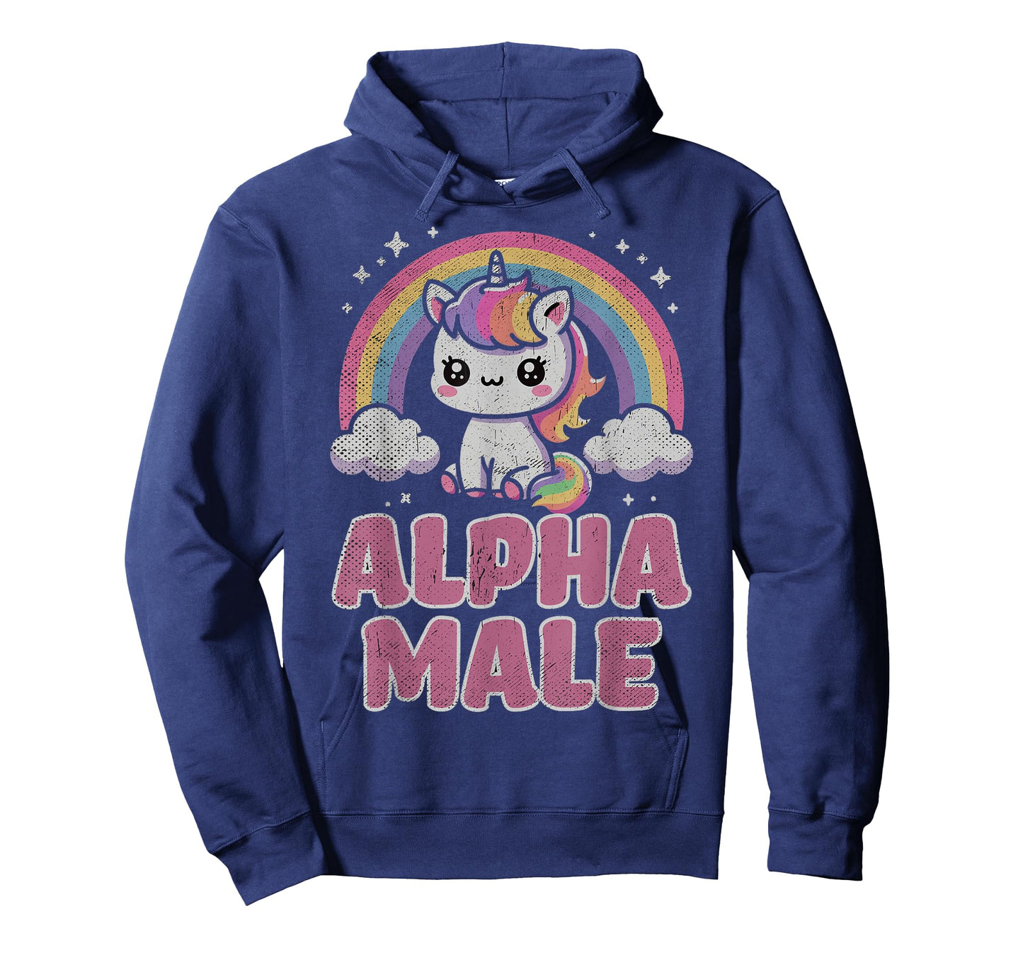 Ironic Cute Alpha Male Unicorn Funny Sarcastic Humor Men T-Shirt