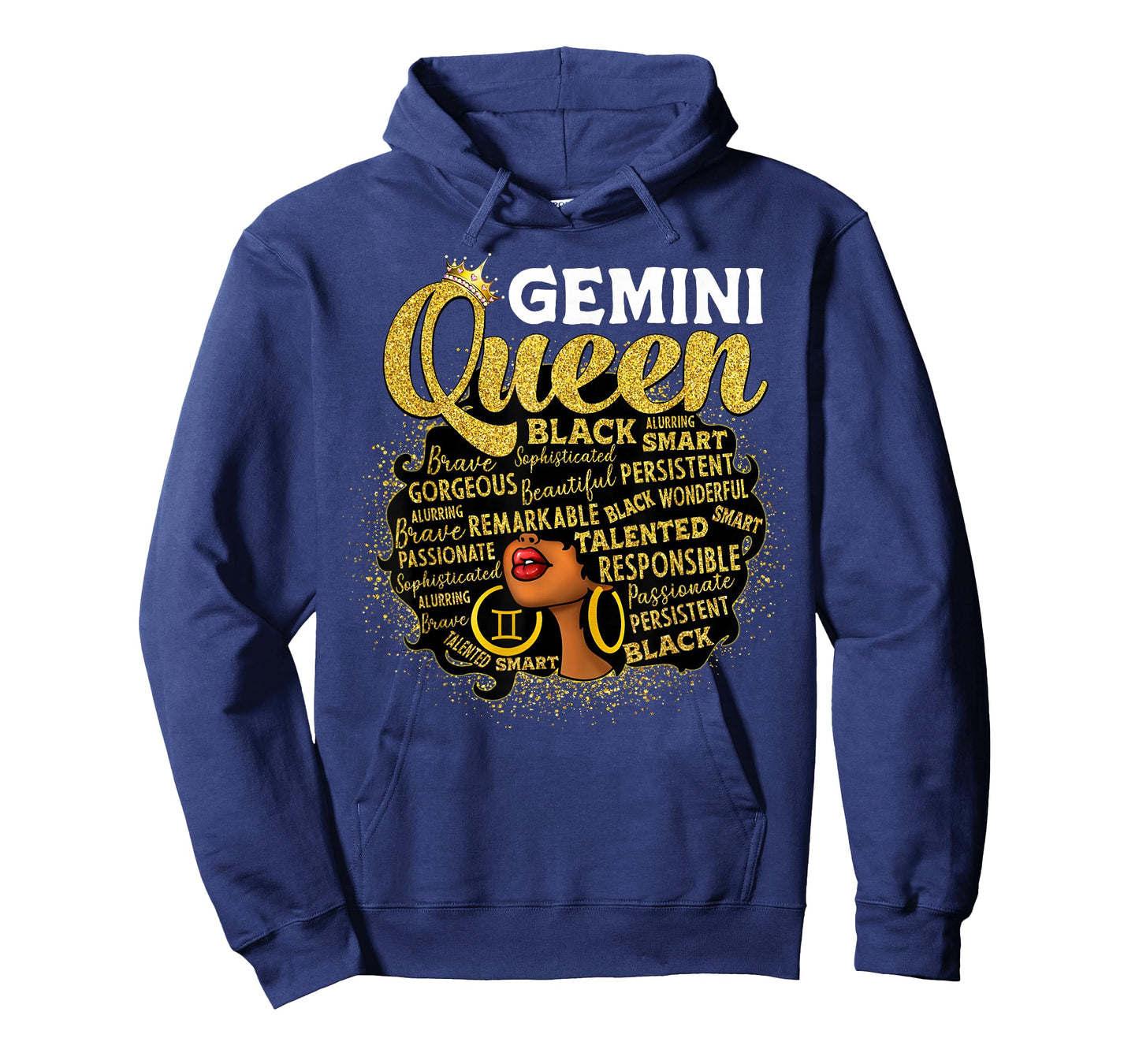 African American Women Zodiac Birthday Gemini Queen T-Shirt