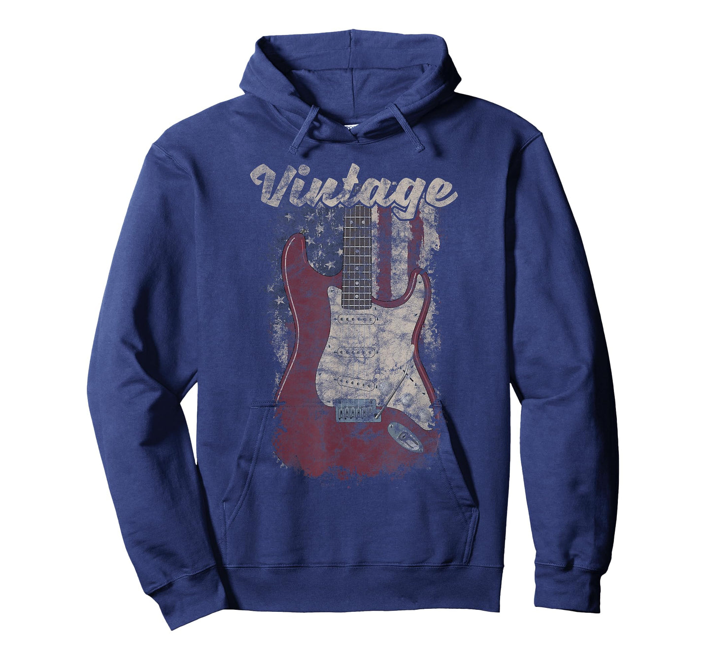 Vintage American Flag Guitar Player TShirt Guitarist Gift T-Shirt