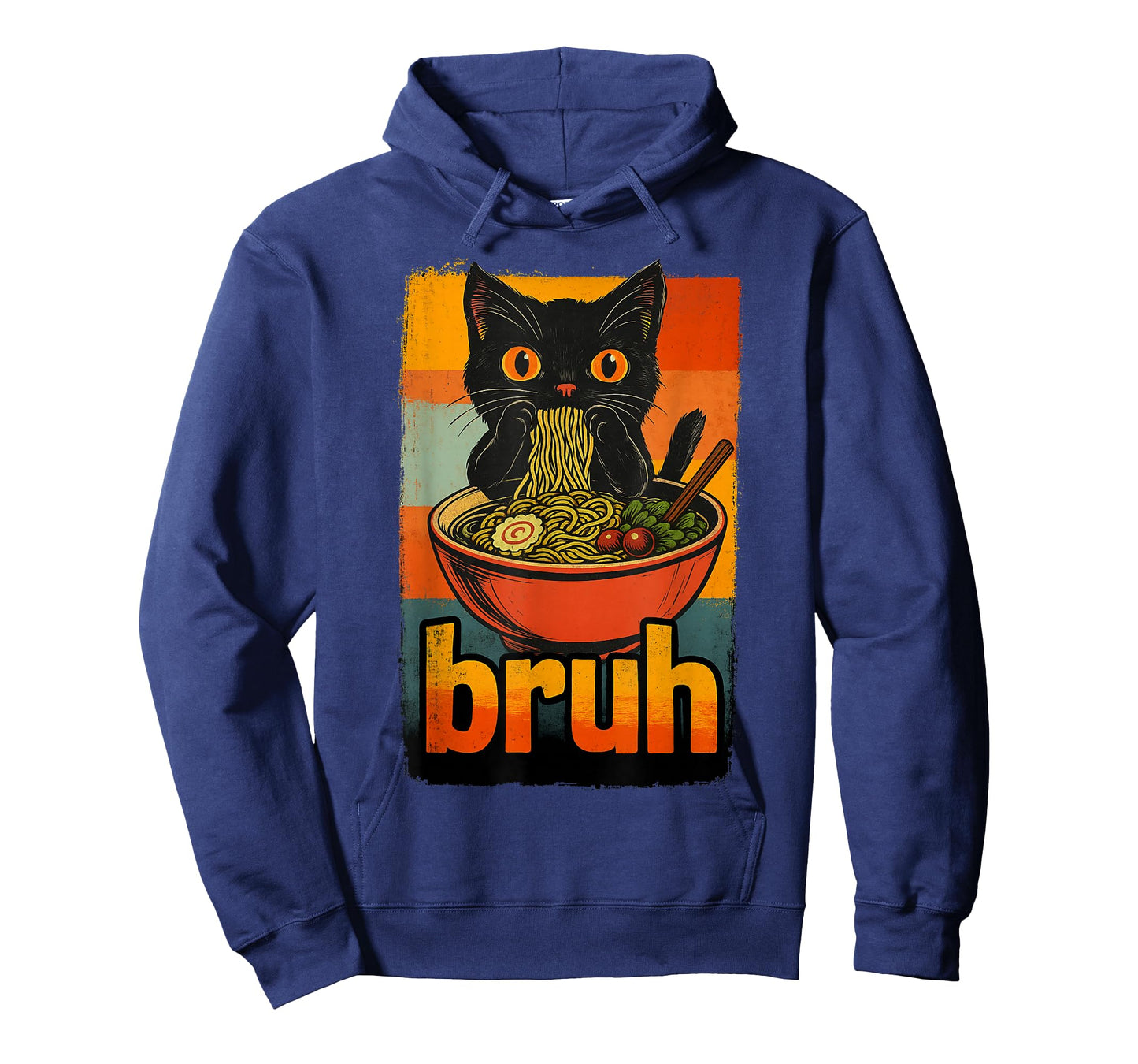 Funny Cat Eating Japanese Ramen Noodles Gifts Men Women Kid T-Shirt