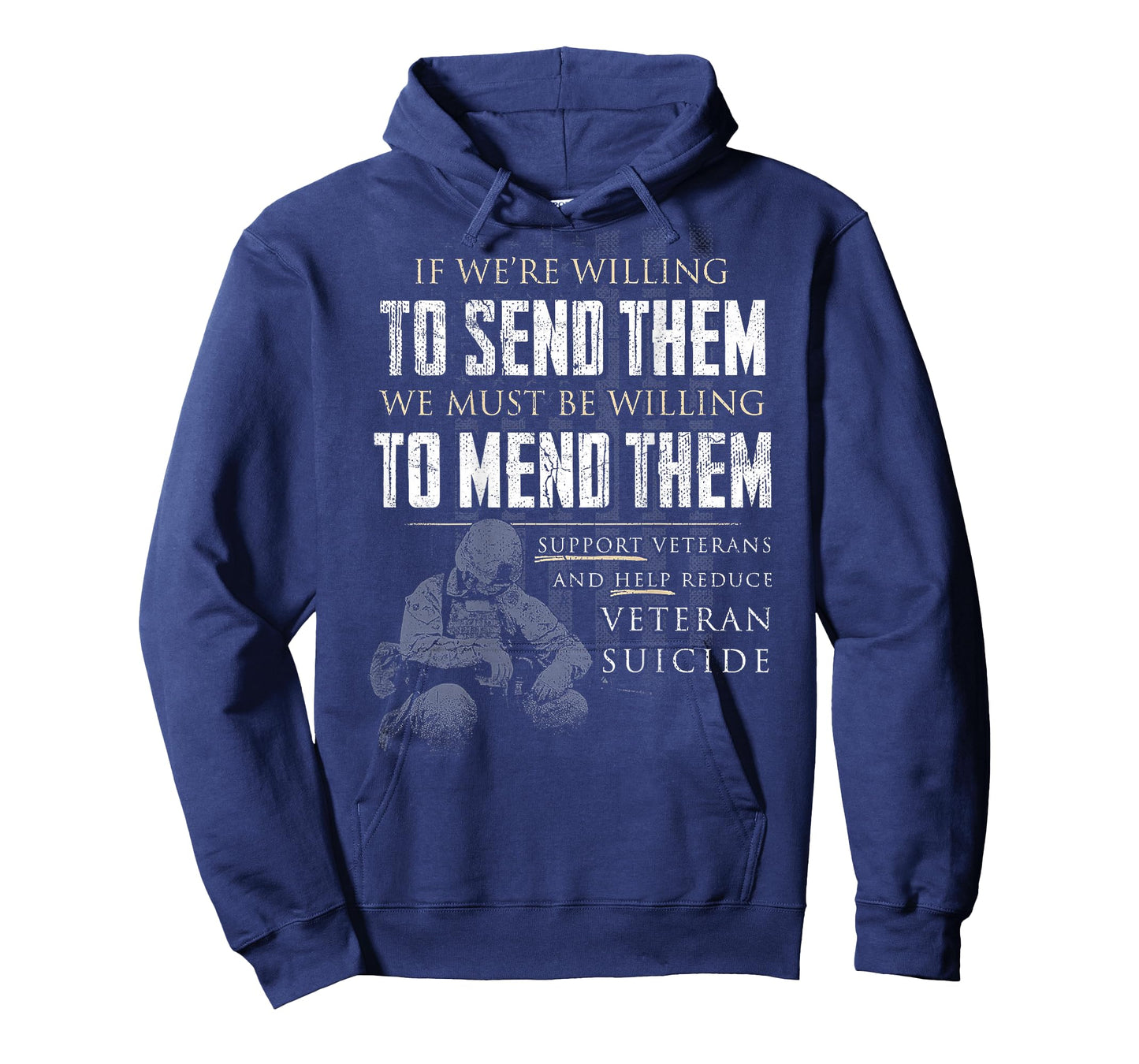 If We're Willing To Send Them We Must Be Willing (on back) T-Shirt