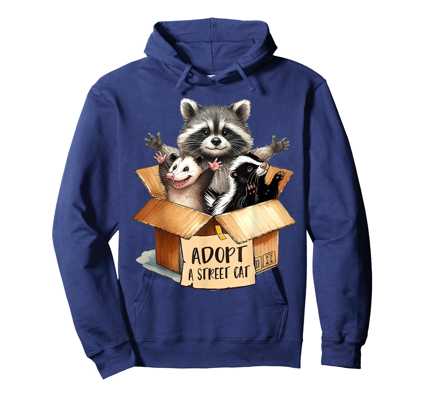 Team Trash Opossum Racoon Skunk Lover Adopt A Street Cat T-Shirt