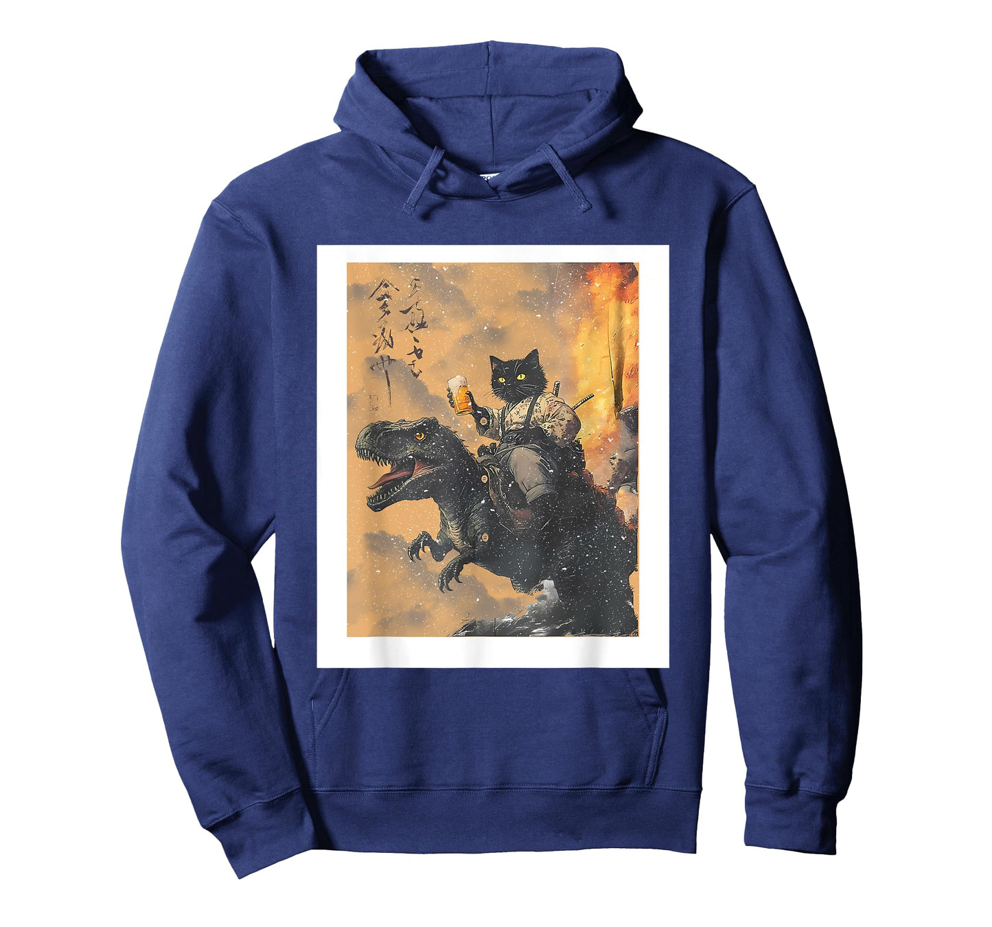 Cat Riding Dinosaur T rex Funny Purrassic Kitty Kitten T-Shirt