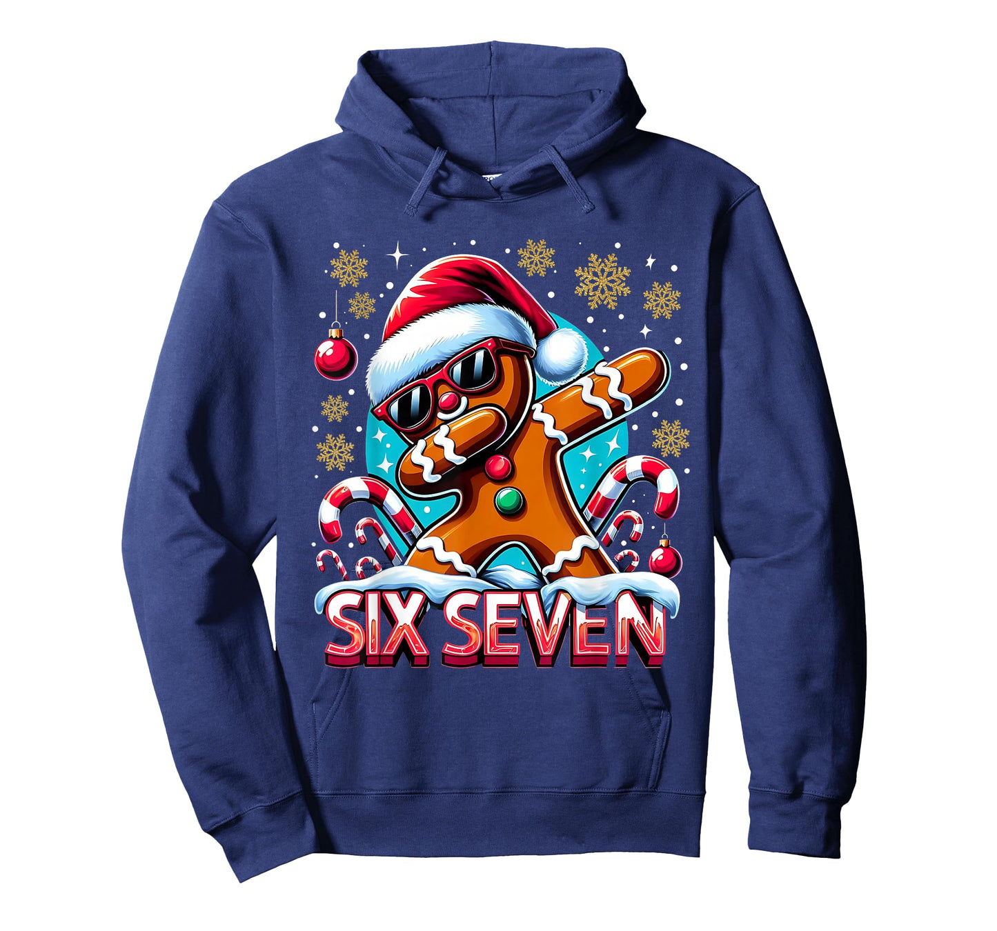 Six Seven Funny Gingerbread Christmas Design T-Shirt