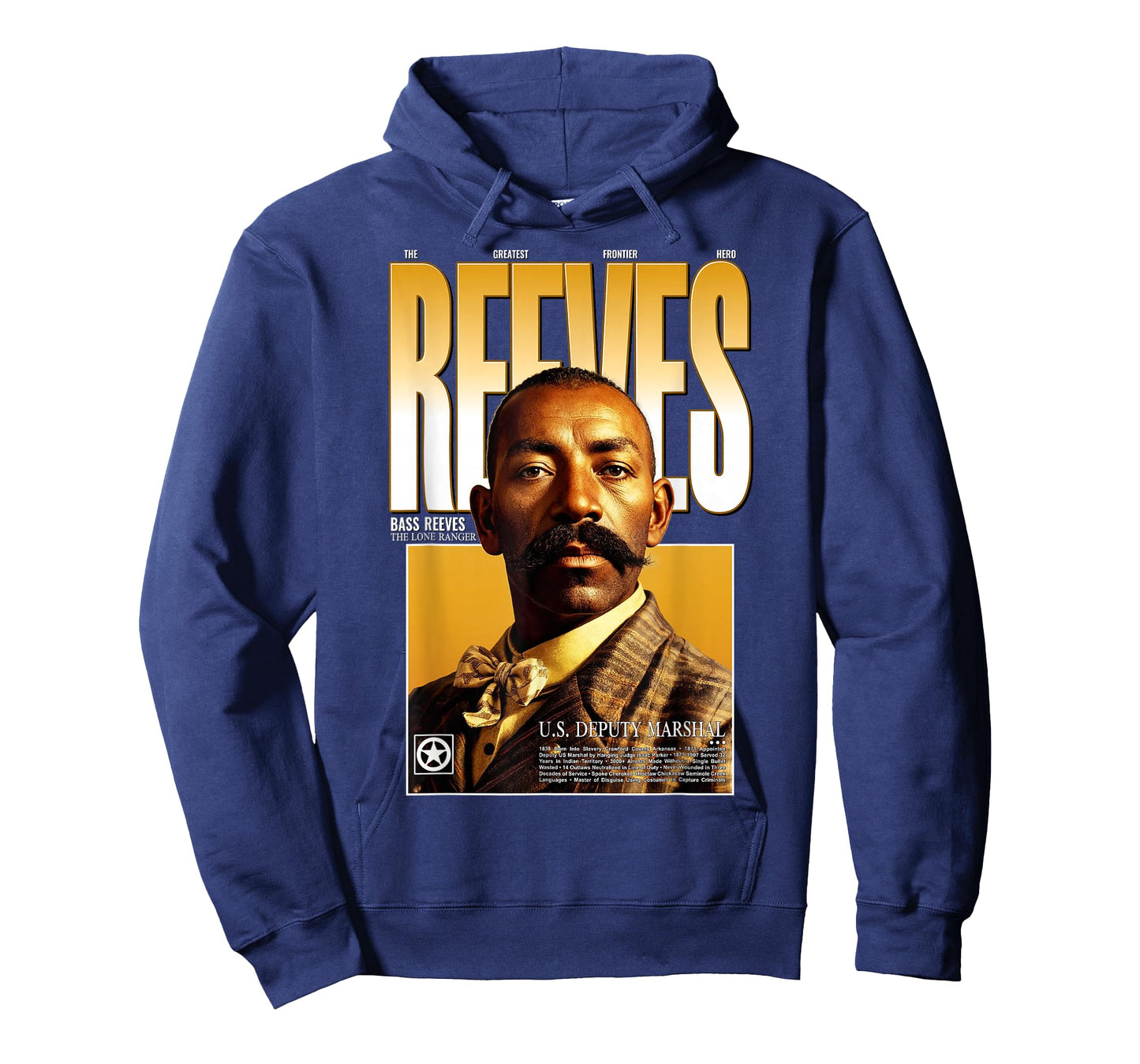 Historic Bass Reeves Black Cowboy Marshal American Hero T-Shirt