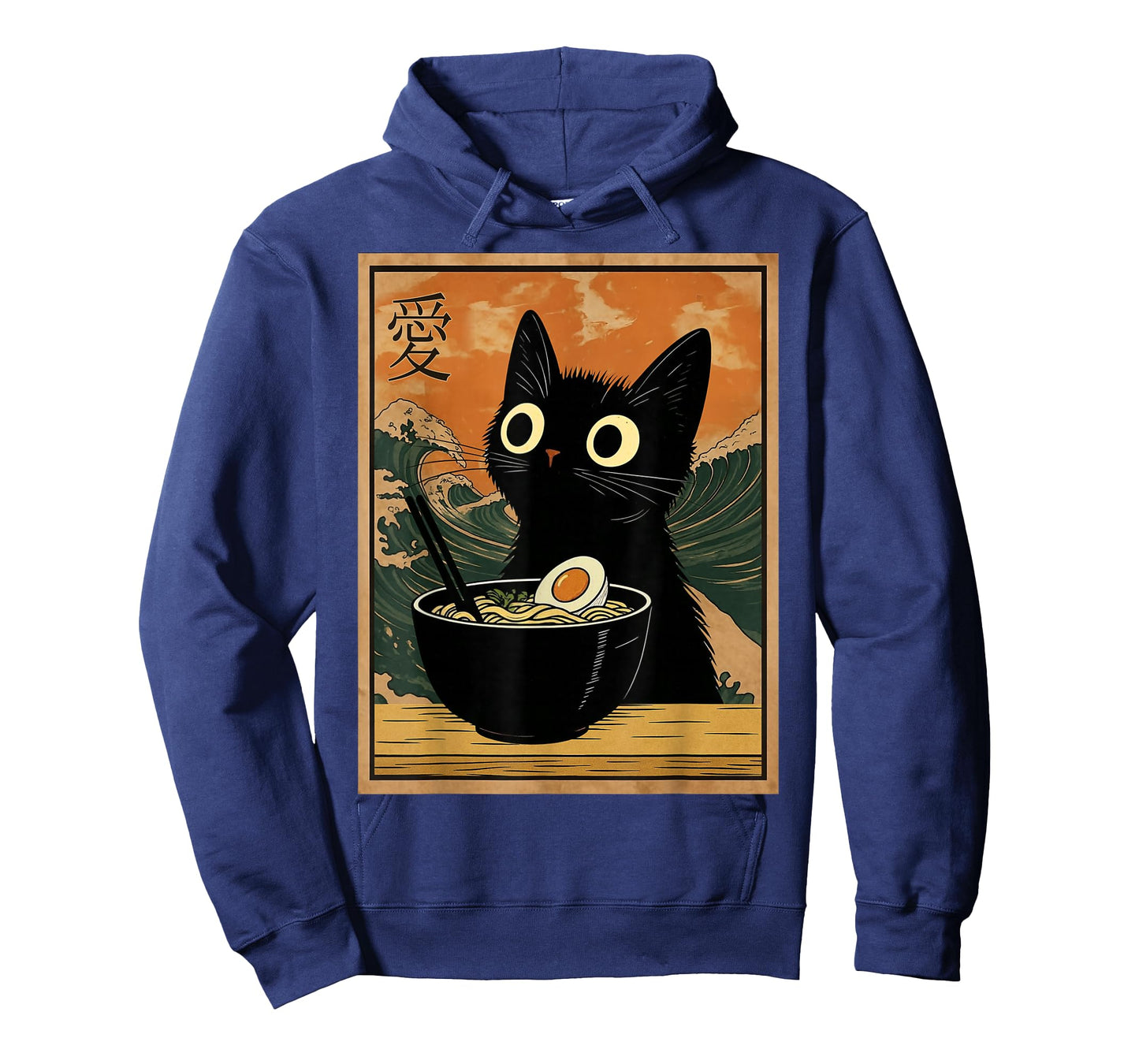 Kawaii Cat Eating Ramen Noodles Funny Anime Gift Girls Teens T-Shirt