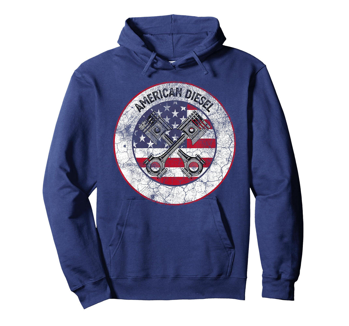 American Diesel Flag Vintage Diesel Mechanic Smoke Trucks T-Shirt