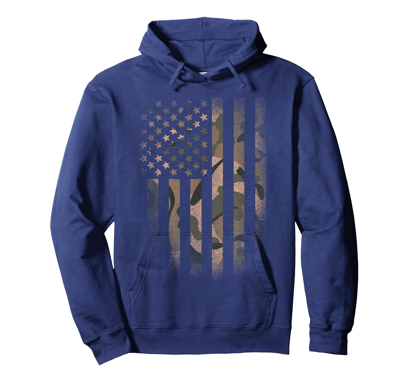 Camo American Flag USA Military Tactical Camouflage Desert T-Shirt Small