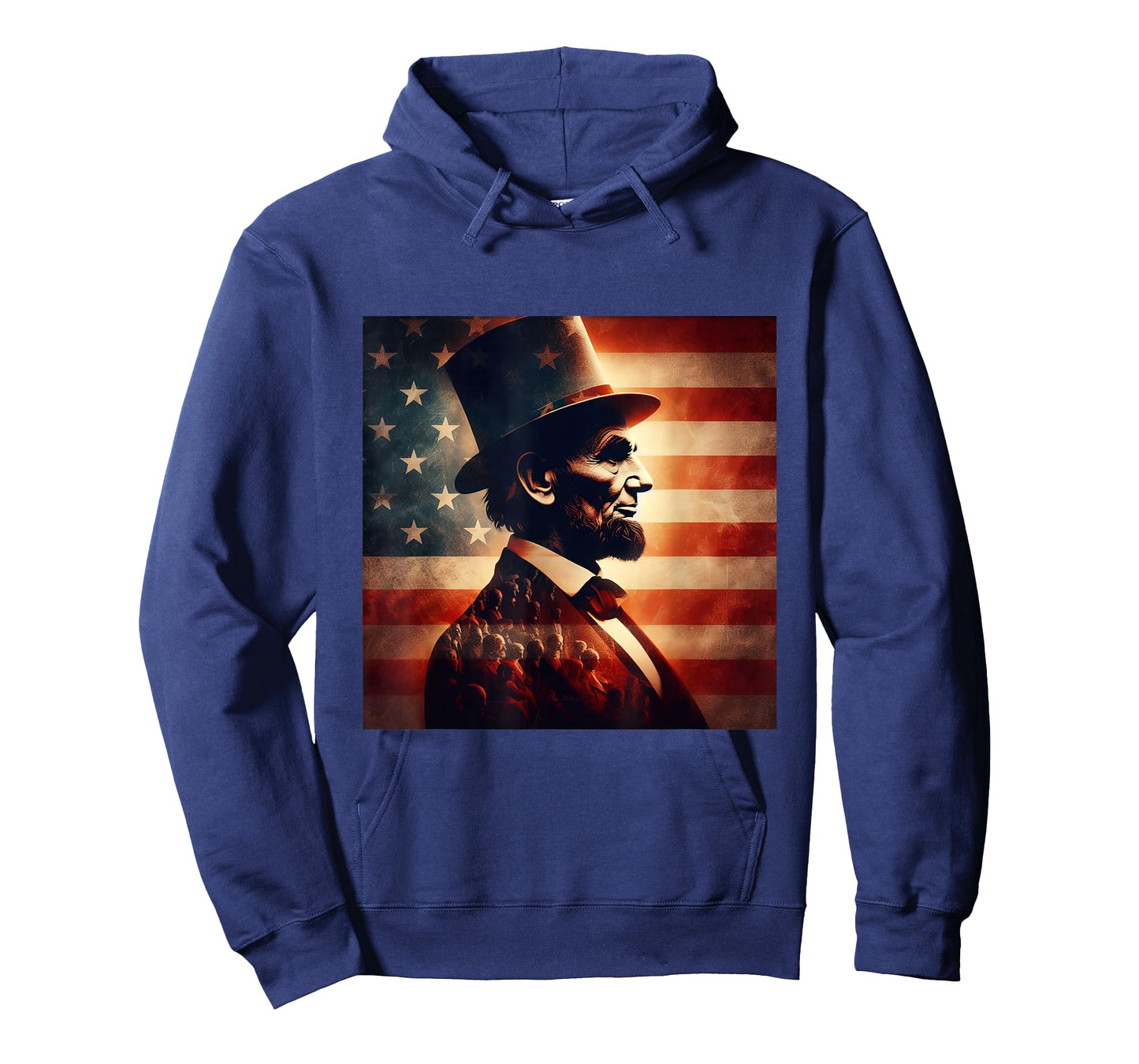 Abraham Lincoln 4th of July Independence Day American Flag T-Shirt