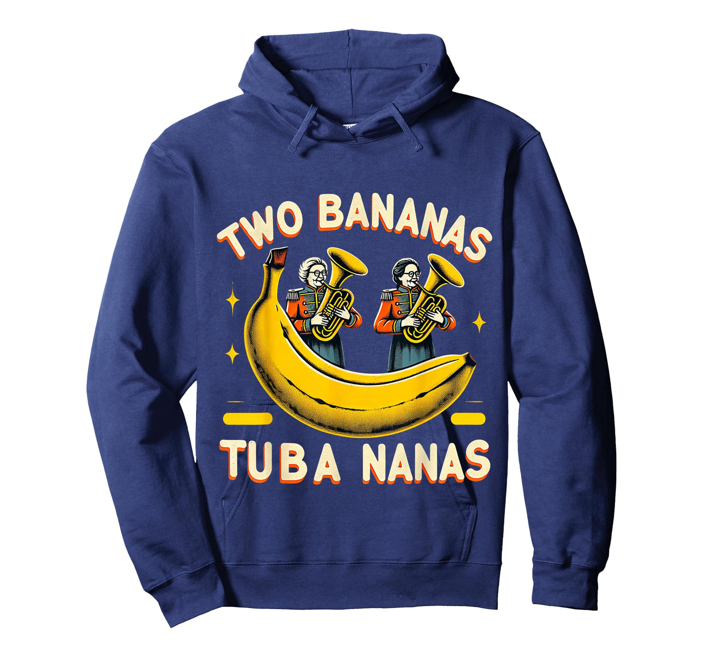Two Bananas Tuba Nanas Marching Band Musician |- T-Shirt