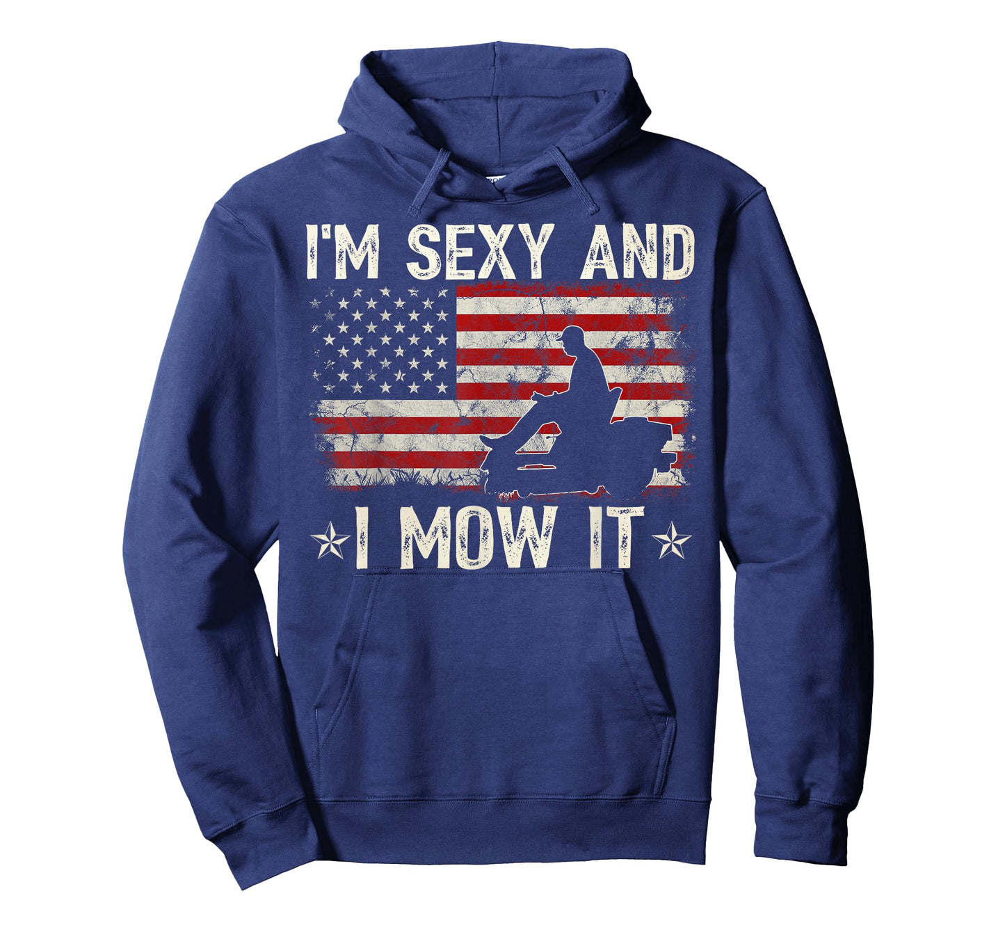 Lawn Mowing Shirt - Landscaping I'm Sexy and I Mow It Flag T-Shirt